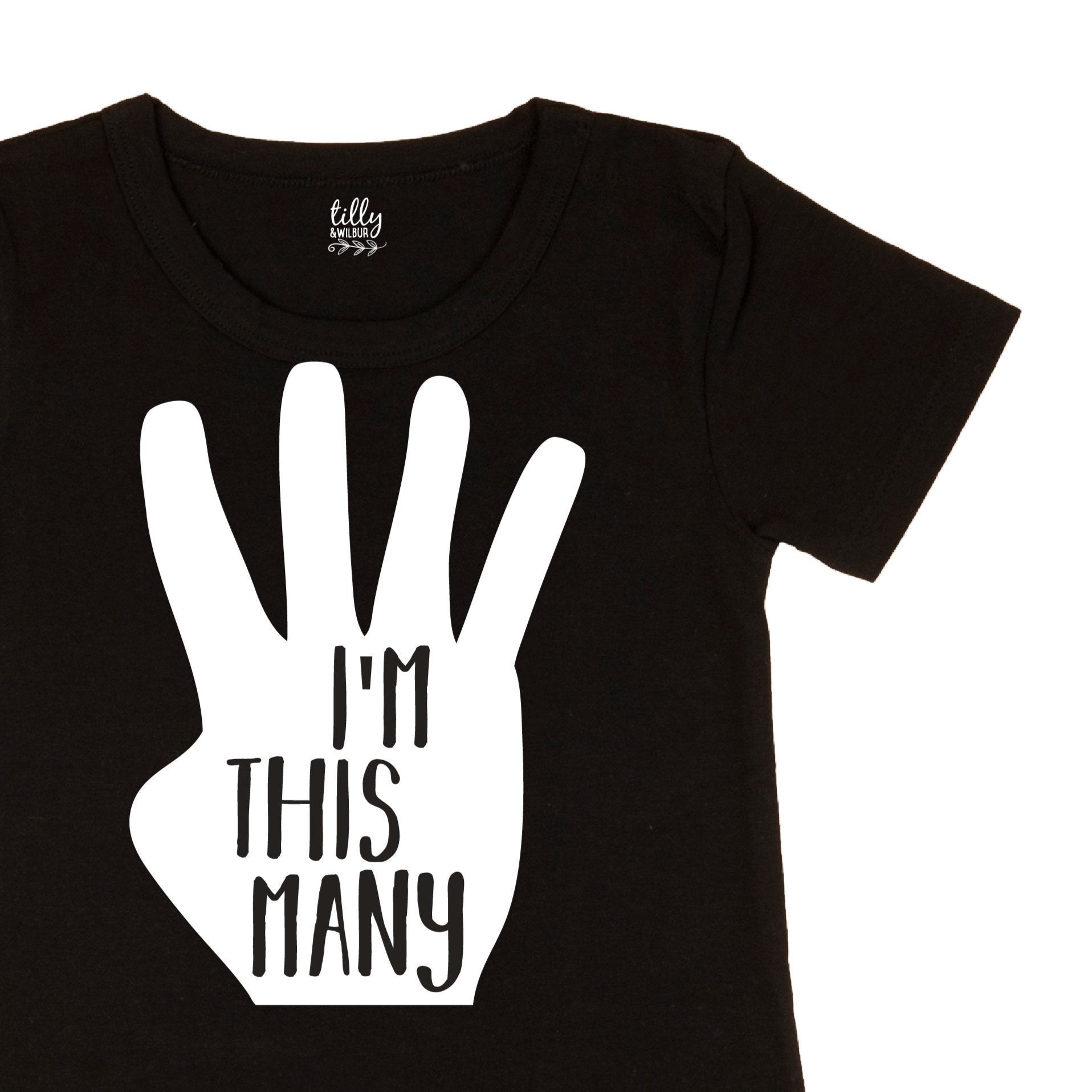 I'm This Many Four Fingers Birthday T-Shirt, 4th Birthday Tee, 4 Year Old Boy Birthday Gift, Boys 4th Birthday, Boys Birthday Tee, Boy Party