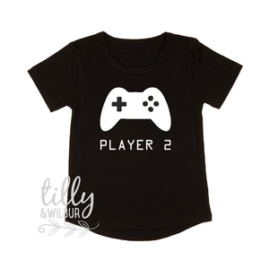 Player 2 T-Shirt, Player 1 Player 2, Father Son Matching Shirts, Matching Dad Baby, Sibling Set, Gaming, Father's Day Gift, Christmas Gift