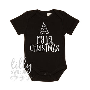 My First Christmas, 1st Christmas Baby Outfit, First Xmas Baby Bodysuit, Unisex Christmas Baby Gift, Newborn Baby First Christmas, Xmas