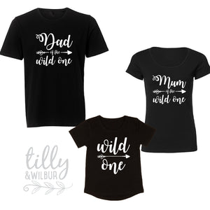 Wild One Set, Wild One, Mum of the Wild One, Dad of the Wild One, 1st Birthday, First Birthday, Wild One Birthday, Wild One Family Shirts