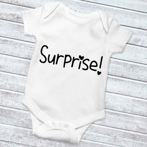Surprise! Pregnancy Announcement Baby Bodysuit, Pregnancy Announcement, Maternity Photo Prop, Announcement Romper, Baby Reveal, Pregnant