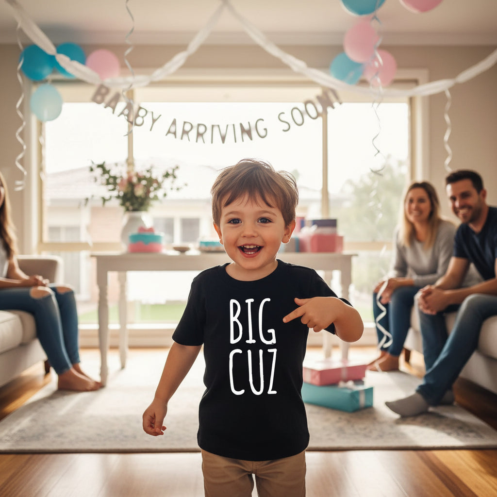 Big Cuz T-Shirt, Big Cousin, Cousin Gift, Pregnancy Announcement, Reveal Gift, Big Cuz, You're Going To Be A Big Cousin, Promoted to Cousin