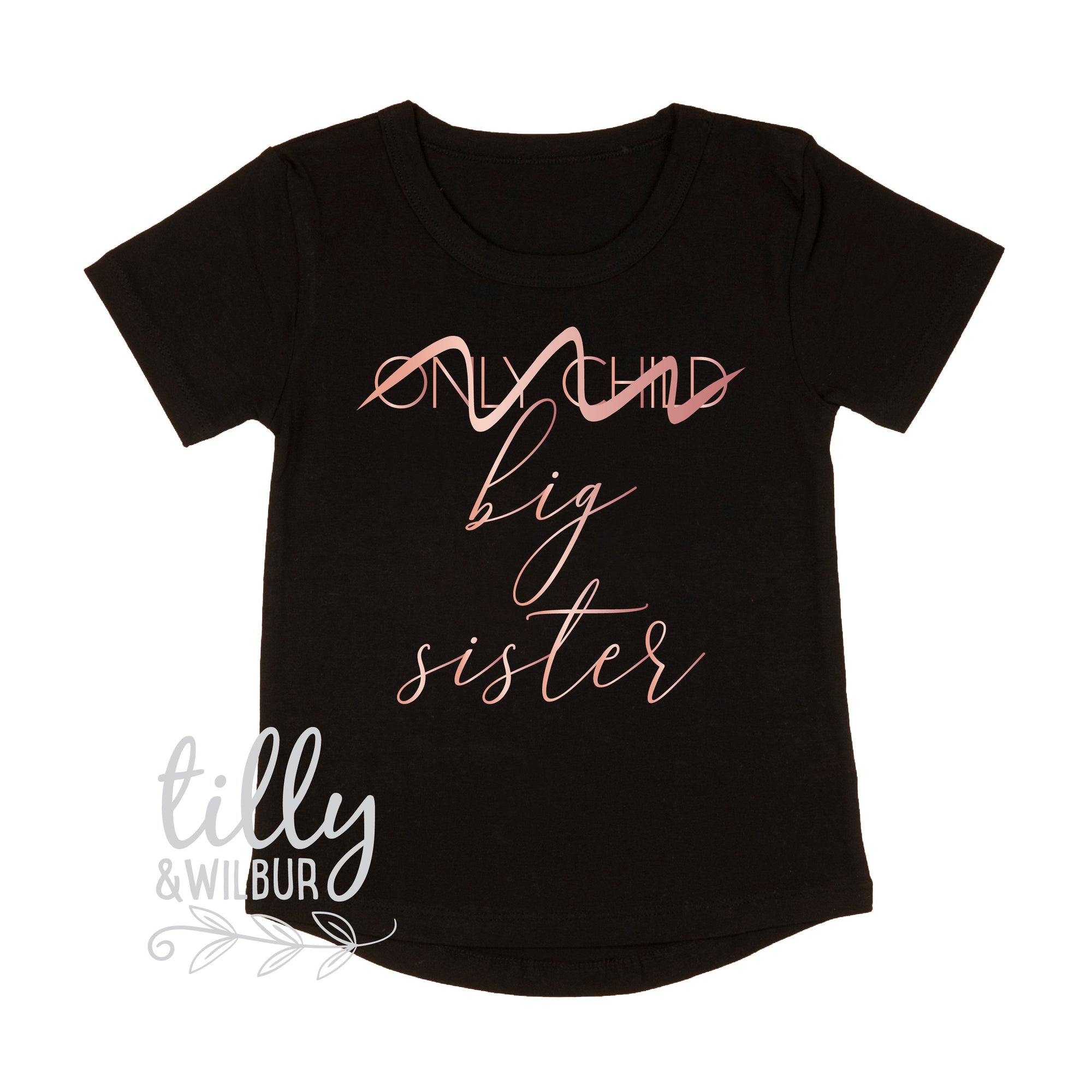 Only Child Big Sister T-Shirt, I'm Going To Be A Big Sister Shirt, Only Child No Longer, Big Sister Shirt, Sister Shirt, Sibling Shirt