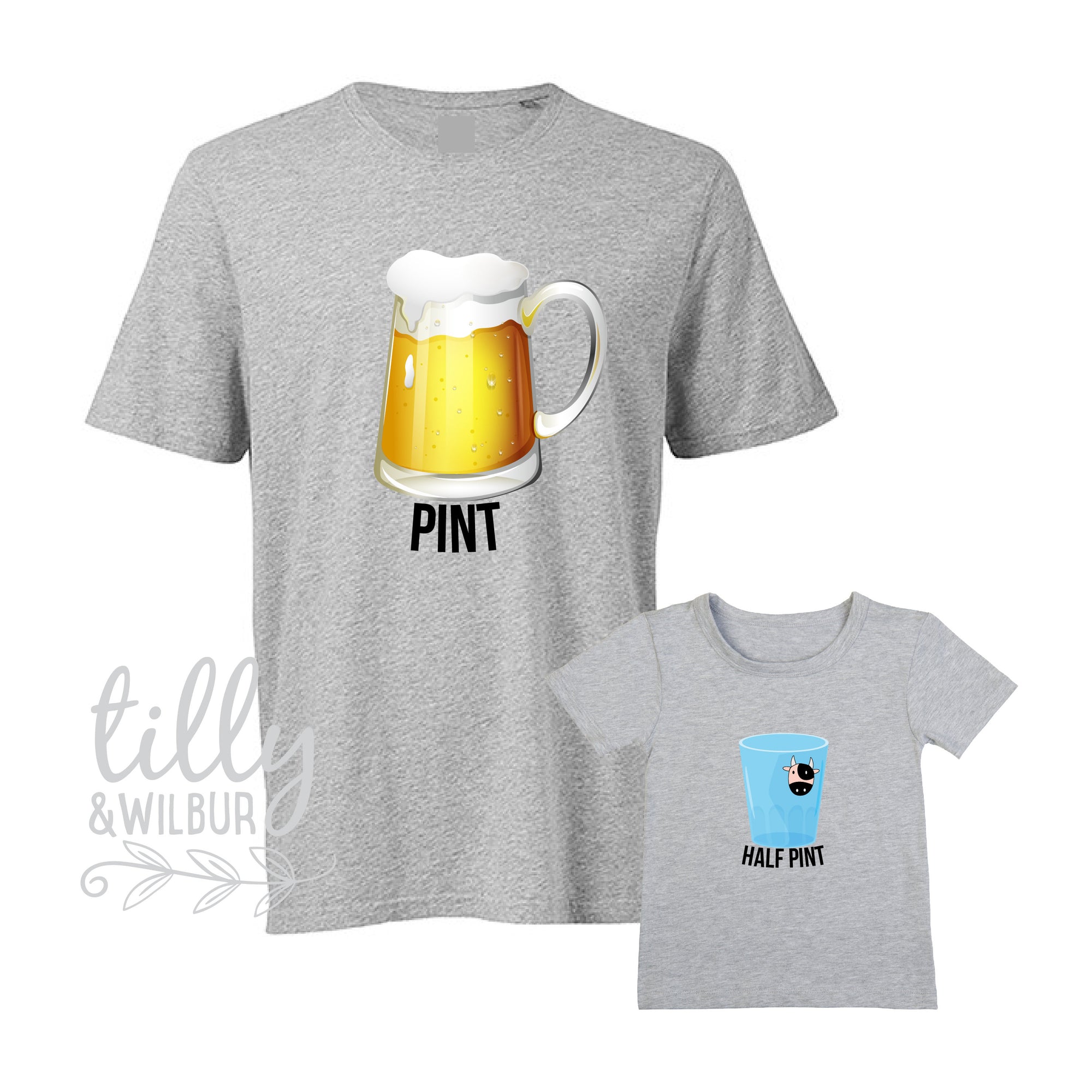 Pint Half Pint Matching Shirts, Daddy Daughter, Father Son, Dad's Little Mate, Little Mate's Dad, Matching Daddy Baby, 1st Father's Day