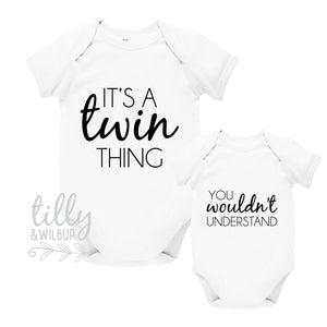 It's A Twin Thing You Wouldn't Understand, Twin Bodysuits, Twin Baby Gift, Twins, Twin Baby Shower, Pregnancy Announcement, Twinning, Twin
