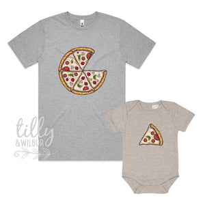 Father Son Pizza T-Shirt, Daddy Daughter Pizza T-Shirts, Matching Pizza Outfits, Matchy Matchy, Whole Pizza One Slice Matching, Pizza Set