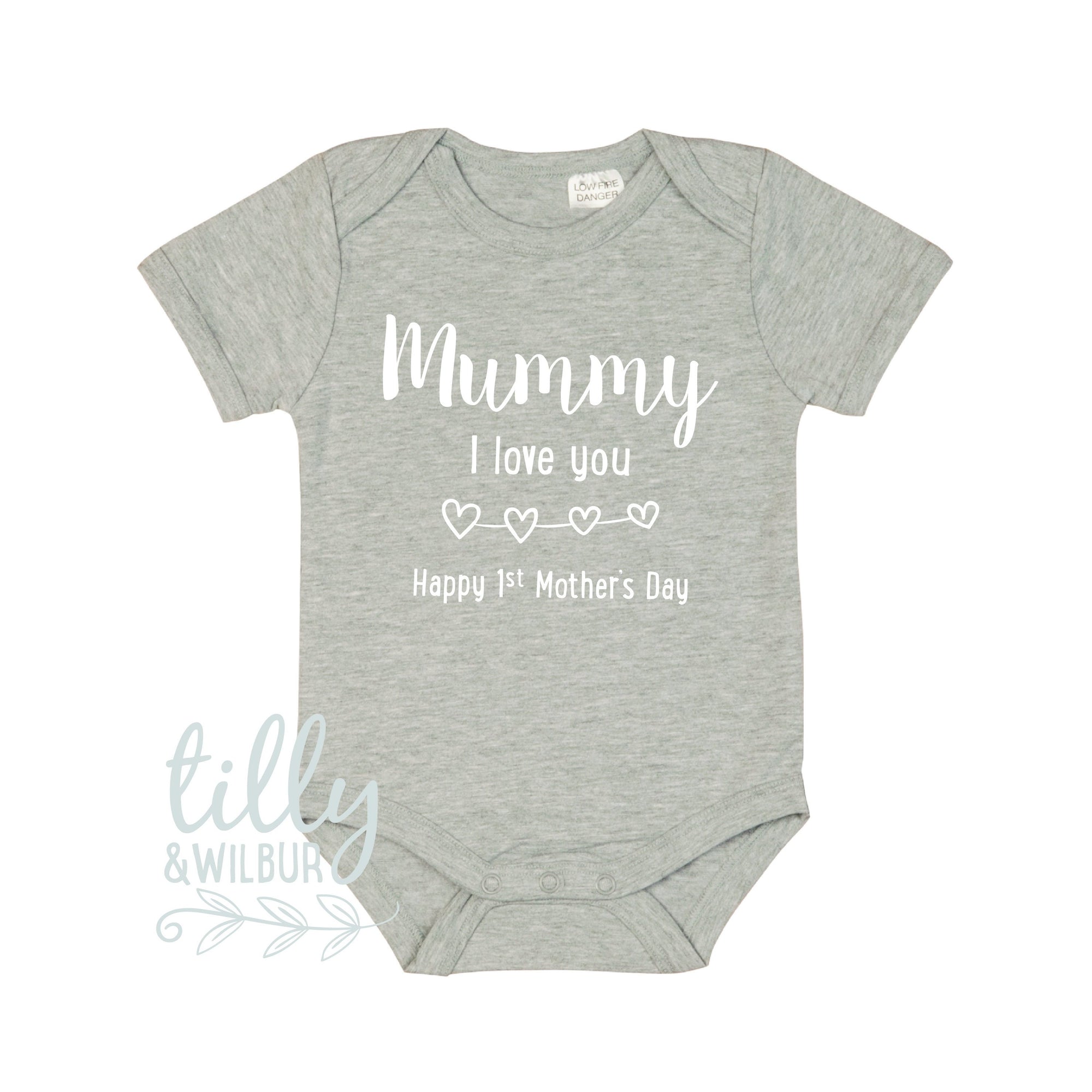 Mummy I Love You Happy 1st Mother's Day, Mother's Day Baby Bodysuit, First Mother's Day Outfit, Happy 1st Mothers Day, Baby Gift For Mummy