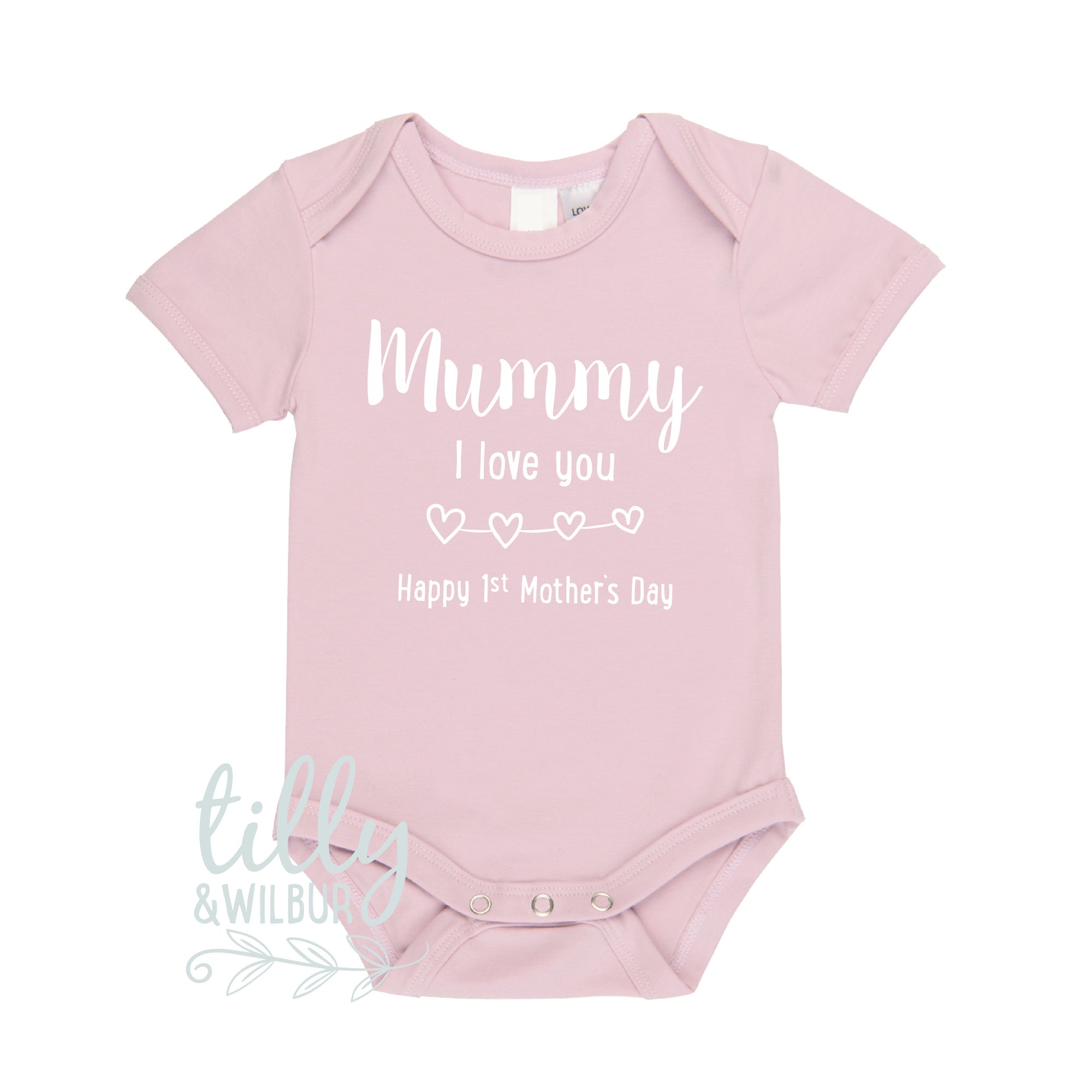 Mummy I Love You Happy 1st Mother's Day, Mother's Day Baby Bodysuit, First Mother's Day Outfit, Happy 1st Mothers Day, Baby Gift For Mummy