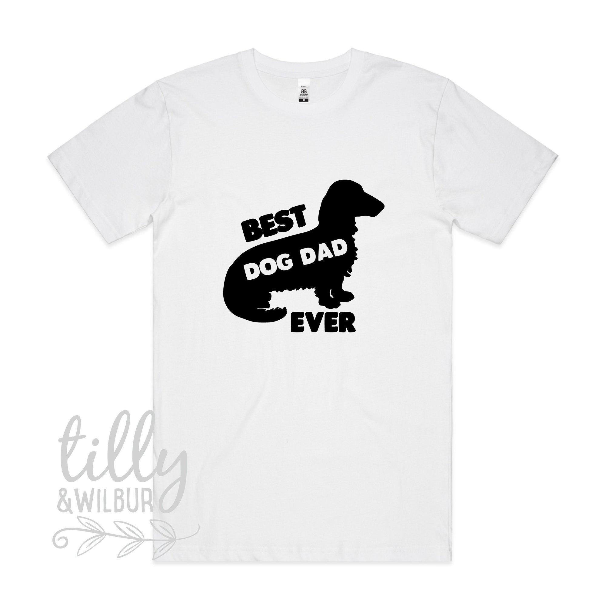 Best Dog Dad Ever, Dachshund Father&#39;s Day Gift, Birthday, Sausage Dog Dad Gift, Wiener Shirt, Weiner Clothing, Longhaired Dachshund Clothing