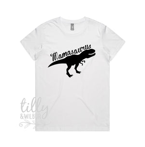Mamasaurus Women's T-Shirt, Dinosaur Shirt, Mother Dinosaur, Baby Shower Gift, Women's Clothing, Mum Gift, Mother's Day Gift, Mummy Dinosaur
