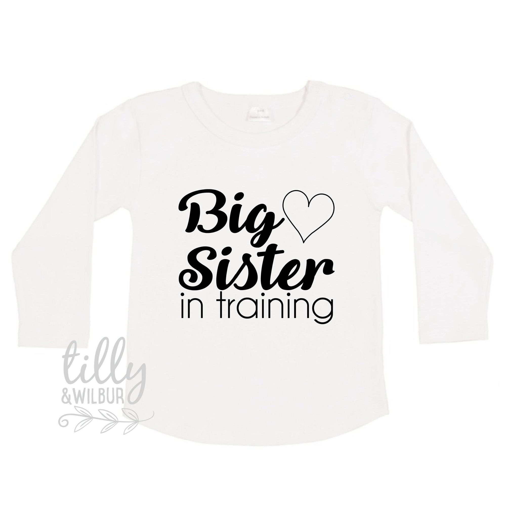 Big Sister In Training Girls T-Shirt, Pregnancy Announcement T-shirt, Promoted To Big Sister, Sister Shirt, Big Sister Shirt, Announcement