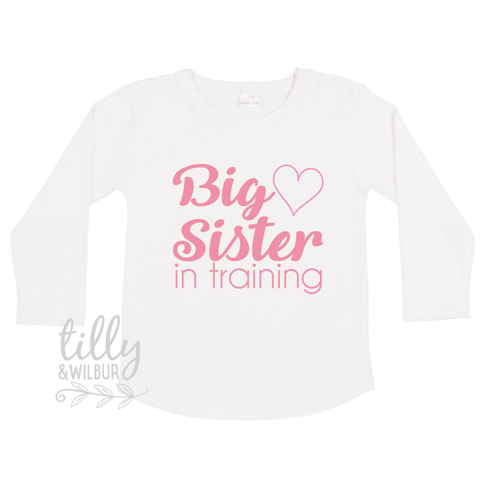 Big Sister In Training Girls T-Shirt, Pregnancy Announcement T-shirt, Promoted To Big Sister, Sister Shirt, Big Sister Shirt, Announcement