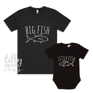 Big Fish Little Fish Father Son Matching Shirts, Big Fish Little Fish, Matching Dad And Baby, Matching Dad And Kid, Father&#39;s Day Gift, Daddy