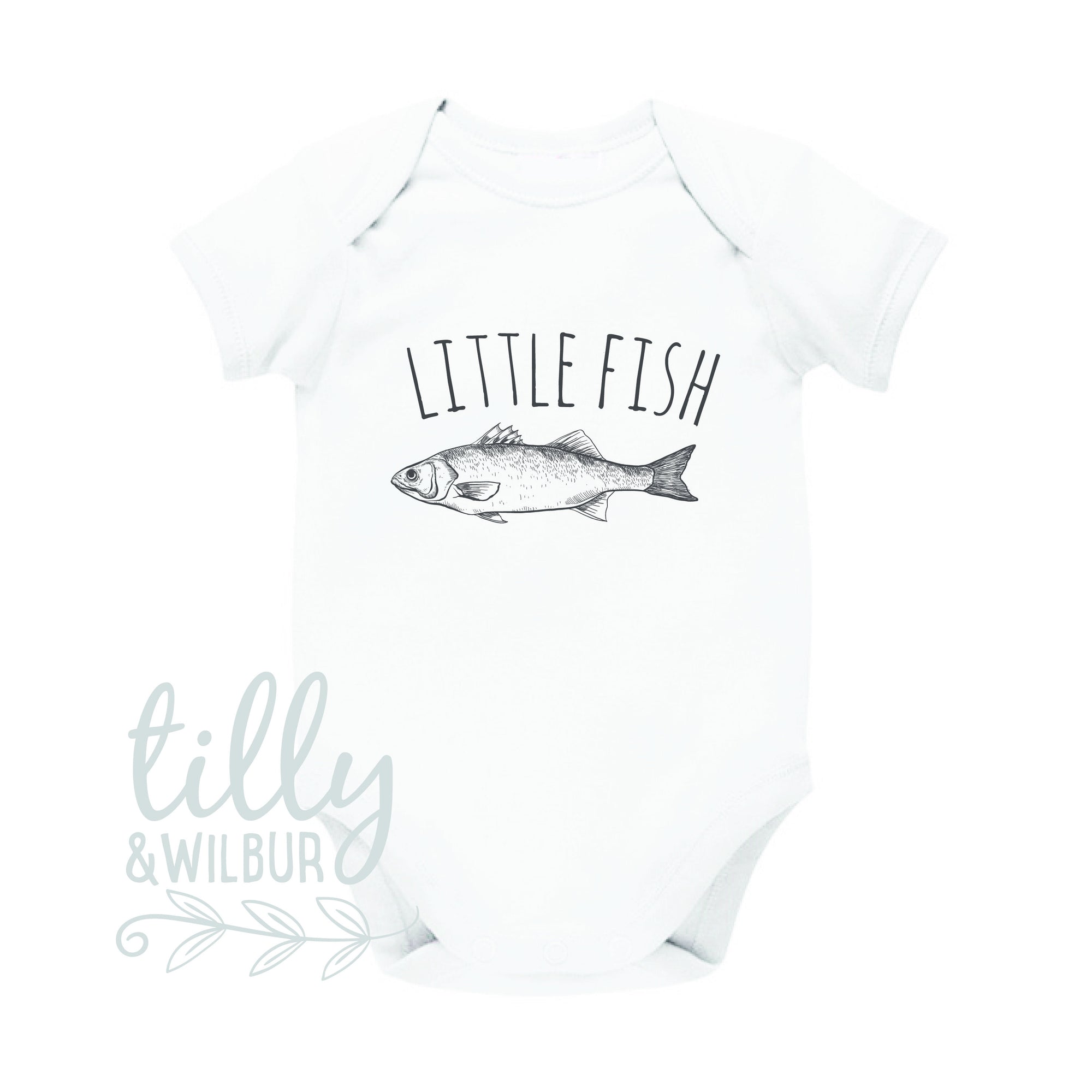 Little Fish Baby Bodysuit Only, Big Fish Little Fish Father Son Matching Shirts, Matching Dad And Baby, Matching Family, Father&#39;s Day Gift