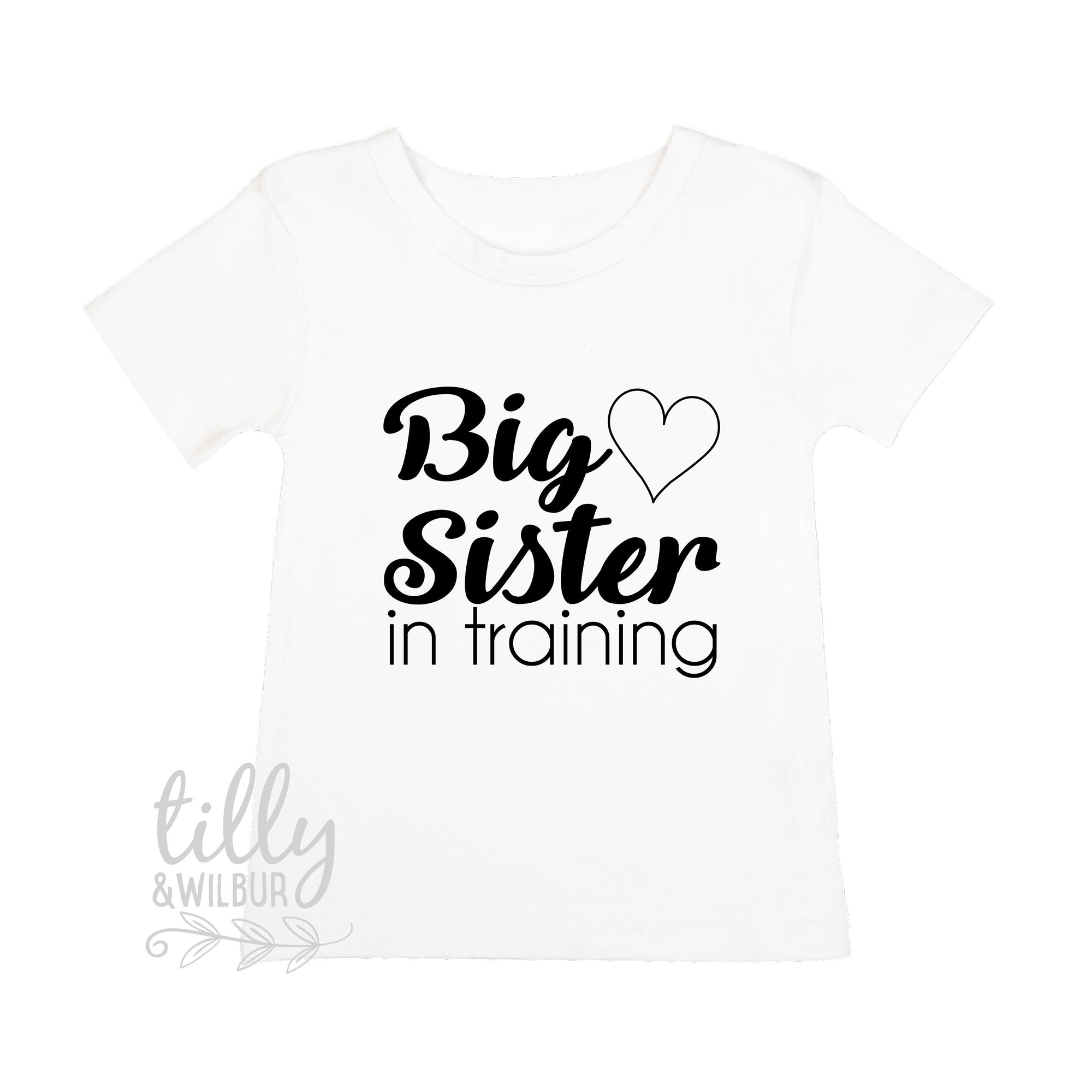 Big Sister In Training Girls T-Shirt, Pregnancy Announcement T-shirt, Promoted To Big Sister, Sister Shirt, Big Sister Shirt, Announcement