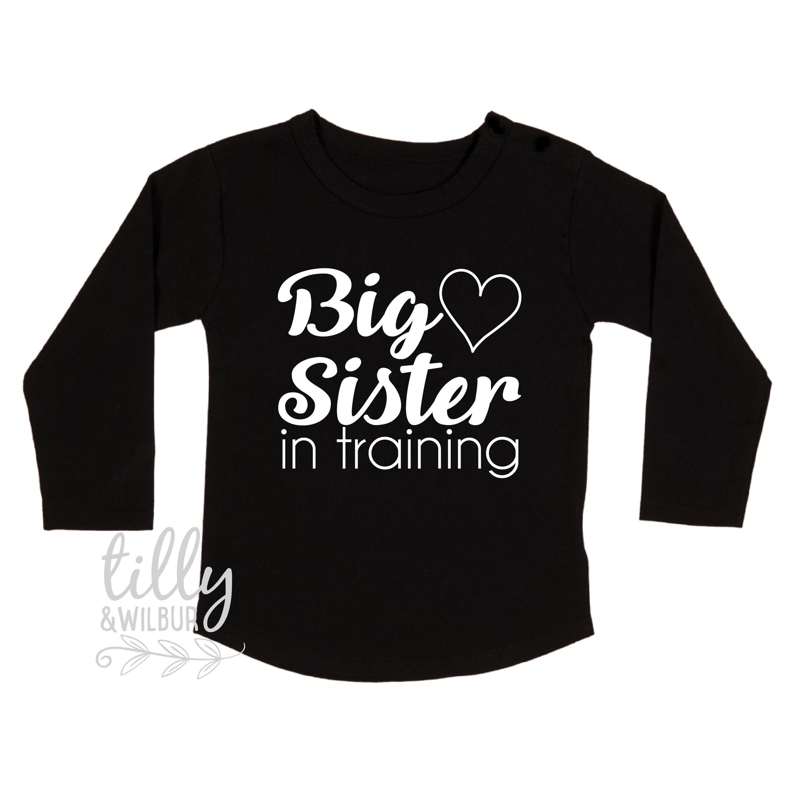 Big Sister In Training Girls T-Shirt, Pregnancy Announcement T-shirt, Promoted To Big Sister, Sister Shirt, Big Sister Shirt, Announcement