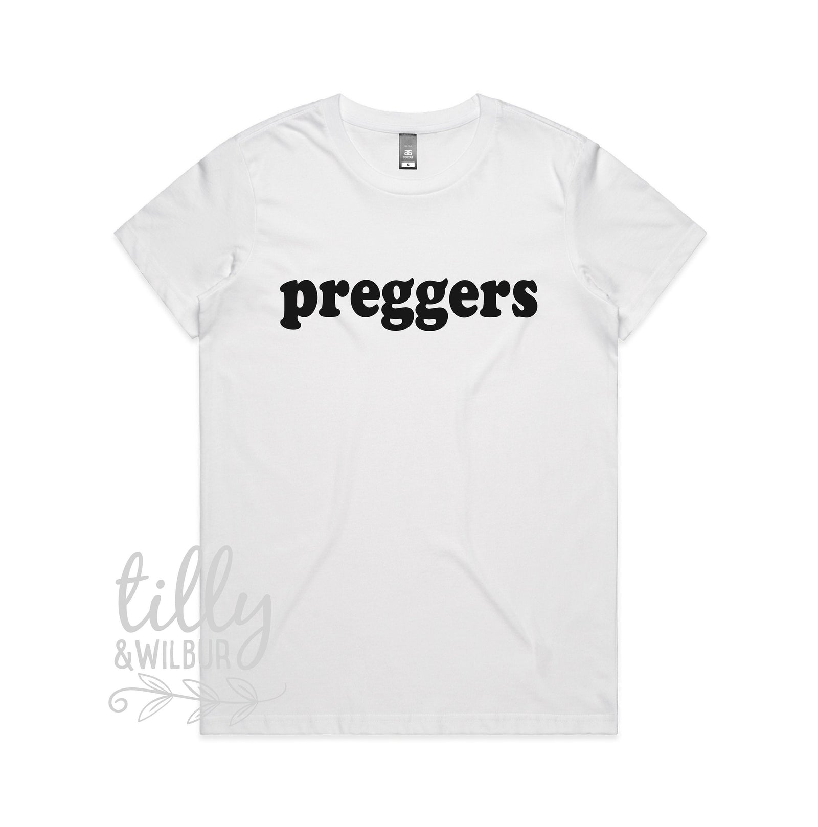 Preggers Women's T-Shirt, Pregnancy Announcement T-Shirt, Pregnancy T-Shirt, We're Having A Baby, Announcement Tee, I'm Pregnant,