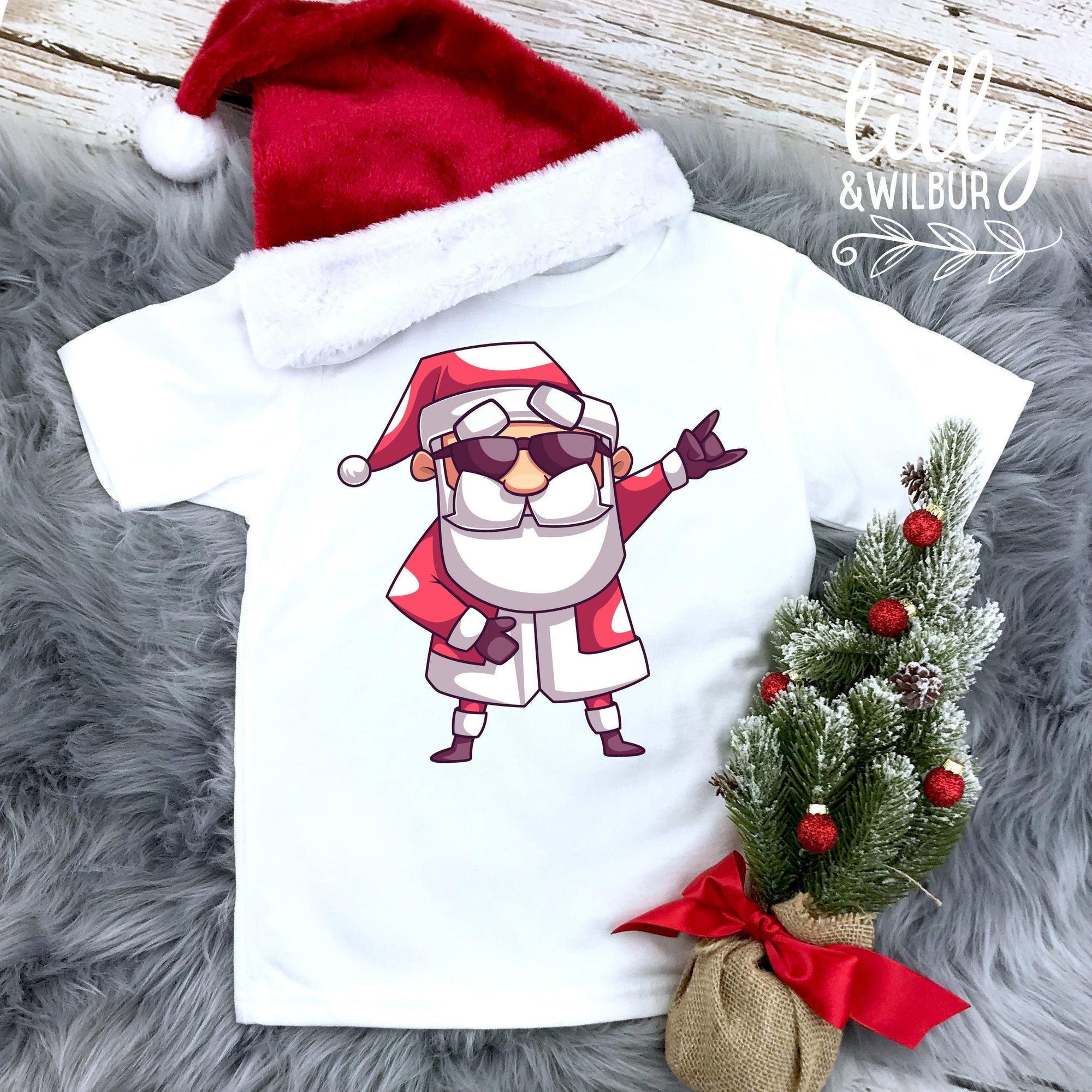 Christmas T-Shirt For Boys, Santa T-Shirt, Boy&#39;s Christmas Gift, Cool Dude, Heavy Metal Santa, Hard Rock Santa, Boy&#39;s Christmas Shirt