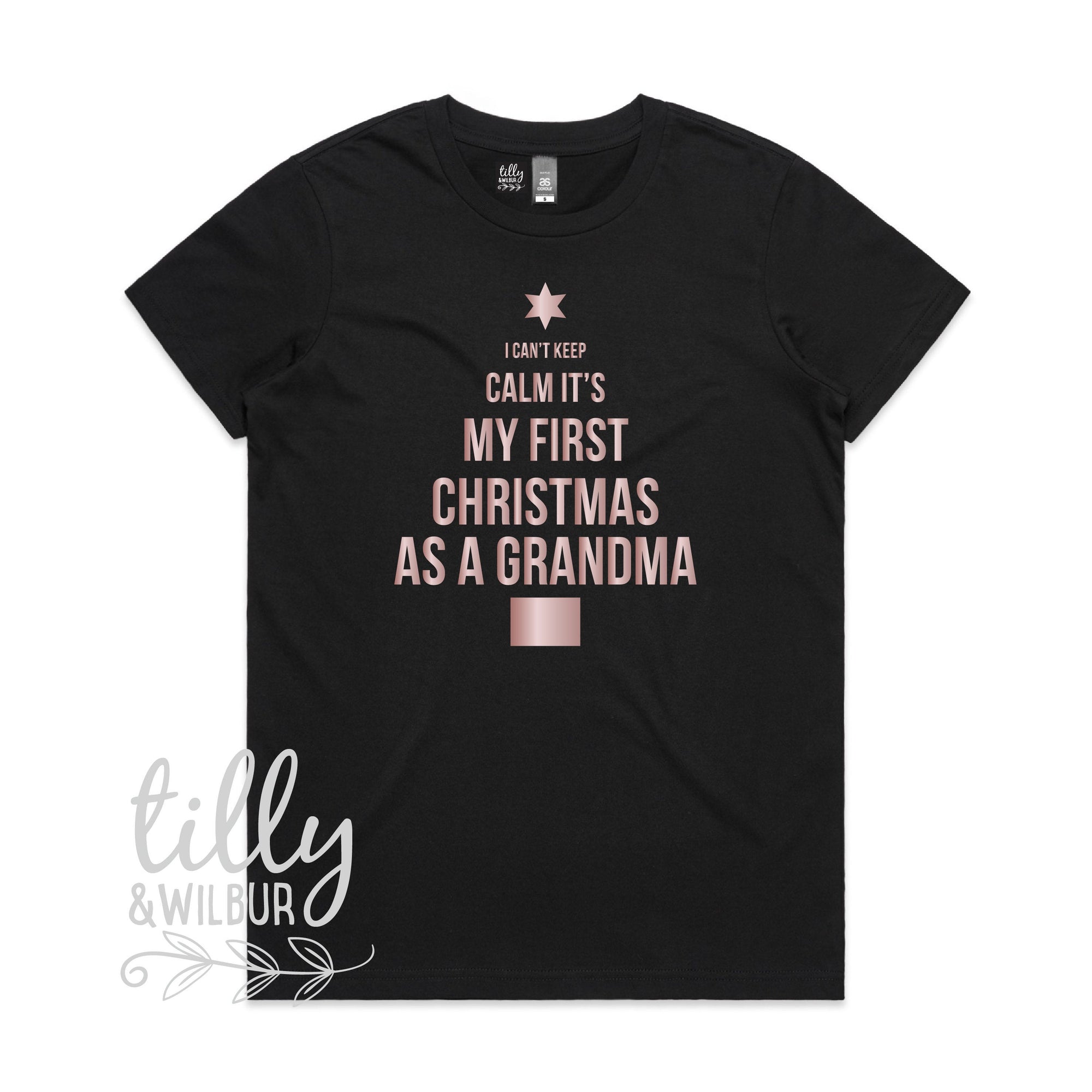 I Can&#39;t Keep Calm It&#39;s My First Christmas As A Grandma, Xmas Gift For New Grandma, New Gran Christmas Gift, Grandparent Gift, Granny, Nanny