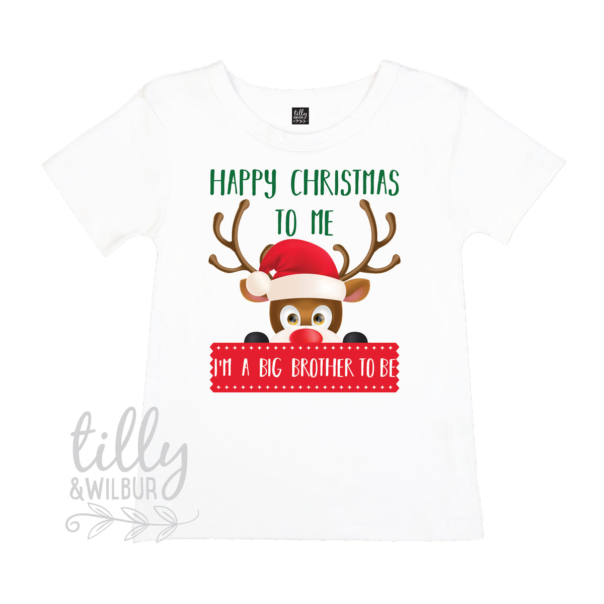 Happy Christmas To Me I&amp;#39;m A Big Brother To Be T-Shirt For Boys, Big Brother Shirt, Xmas Big Brother Shirt, Pregnancy Announcement, Christmas