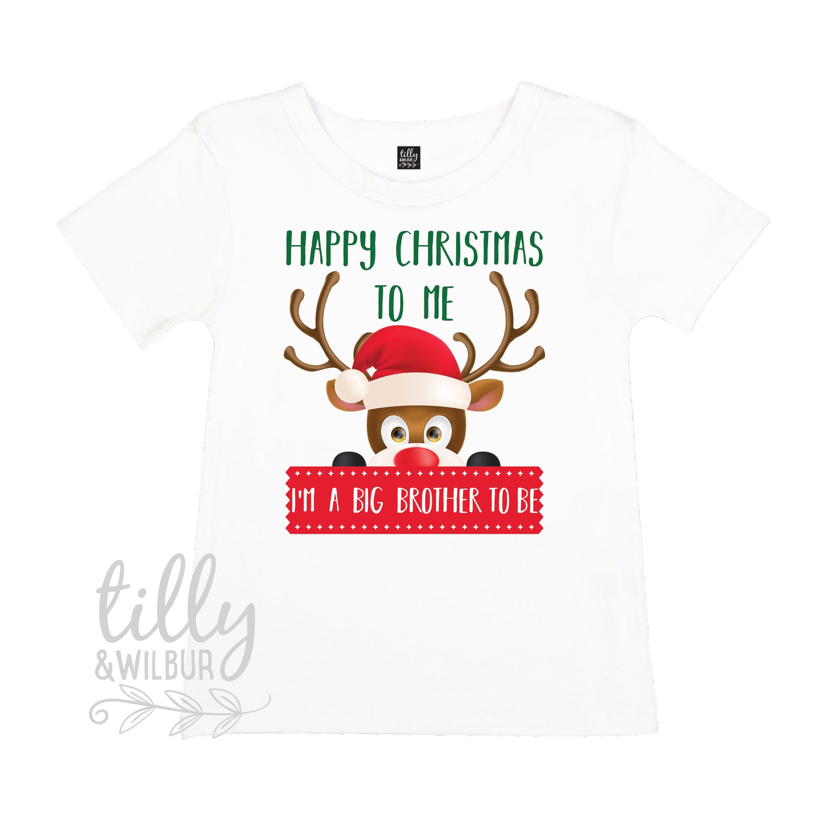 Happy Christmas To Me I'm A Big Brother To Be T-Shirt For Boys, Big Brother Shirt, Xmas Big Brother Shirt, Pregnancy Announcement, Christmas