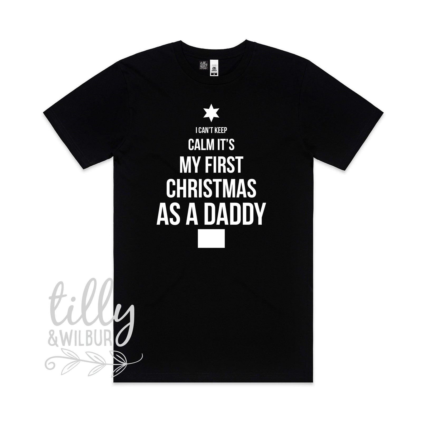 I Can&#39;t Keep Calm It&#39;s My First Christmas As A Daddy Men&#39;s T-Shirt, 1st Christmas, First Christmas, Dad Gift, Daddy Gift, Dad Christmas