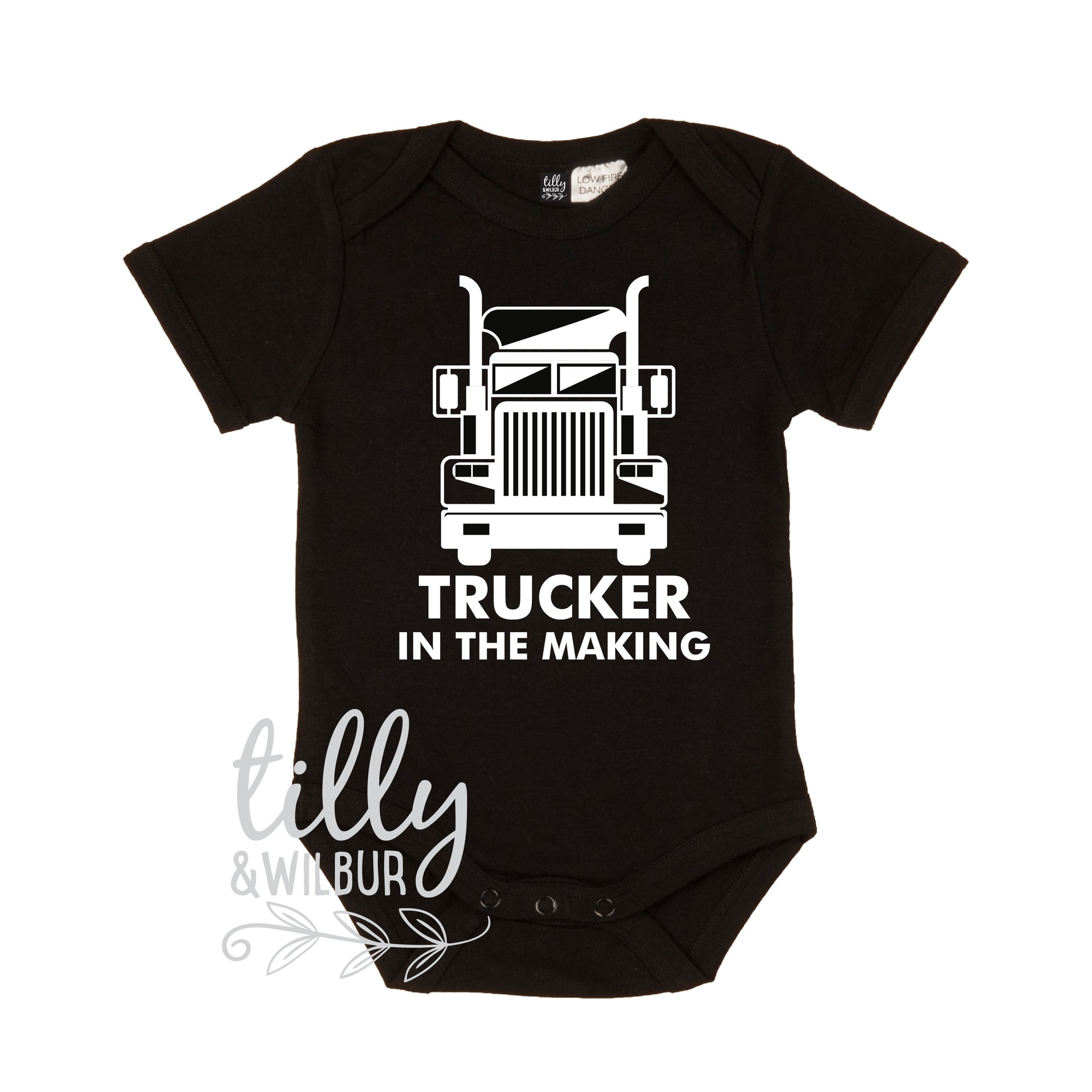 Trucker In The Making Kenworth Pregnancy Announcement Baby Bodysuit, New Baby Announcement, Baby Shower, Mack Truck, Daddy Is A Truck Driver