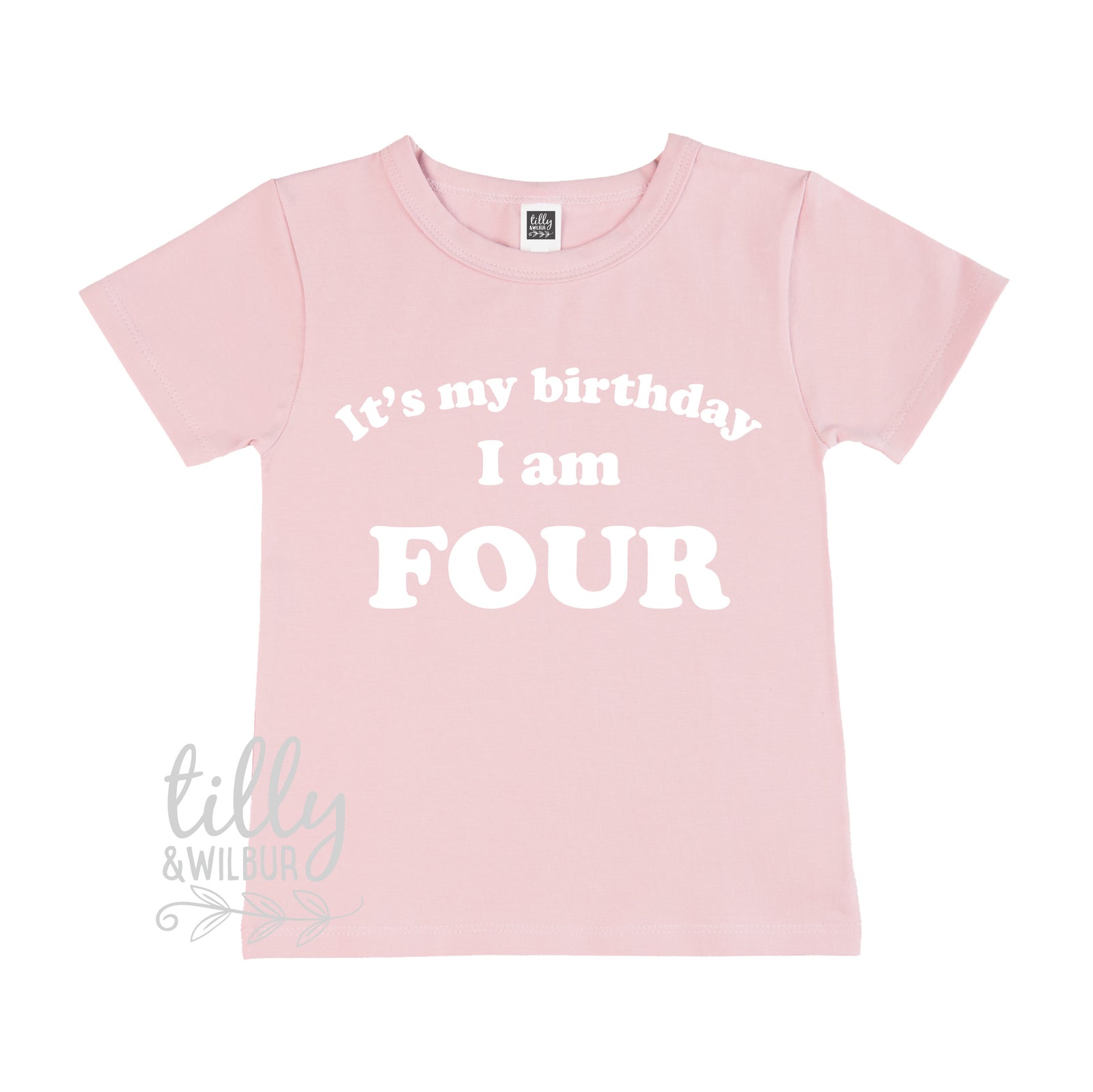 It's My Birthday I Am Four T-Shirt, I am Four Shirt, 4th Birthday T-Shirt, Fourth Birthday T-Shirt, Four Today, 4 Today, Birthday Girl Shirt