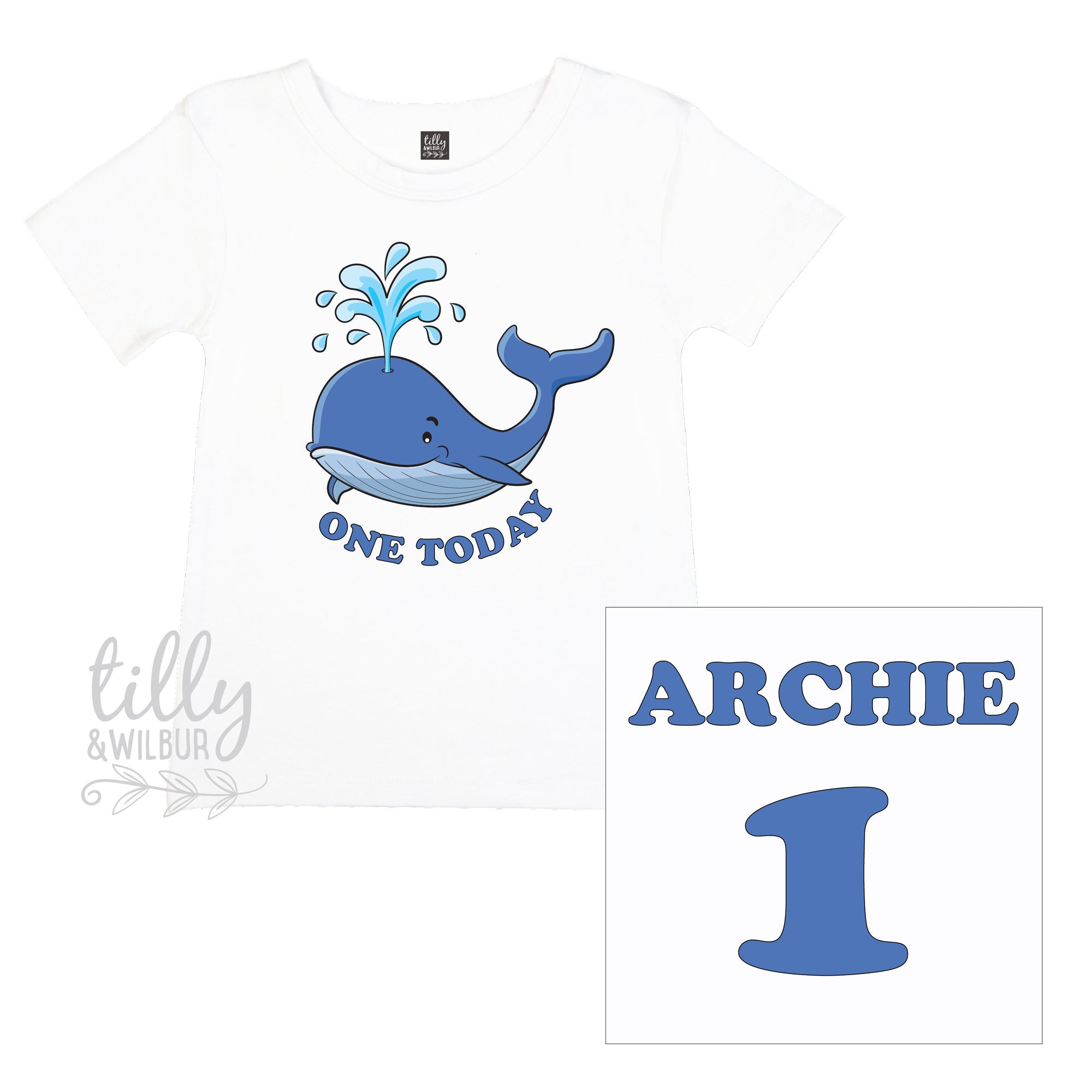 1st Birthday Whale T-Shirt For Boys, Personalised 1st Birthday Gift, Whale Boys 1st Birthday T-Shirt, 1st Birthday Gift, Cake Smash, Ocean