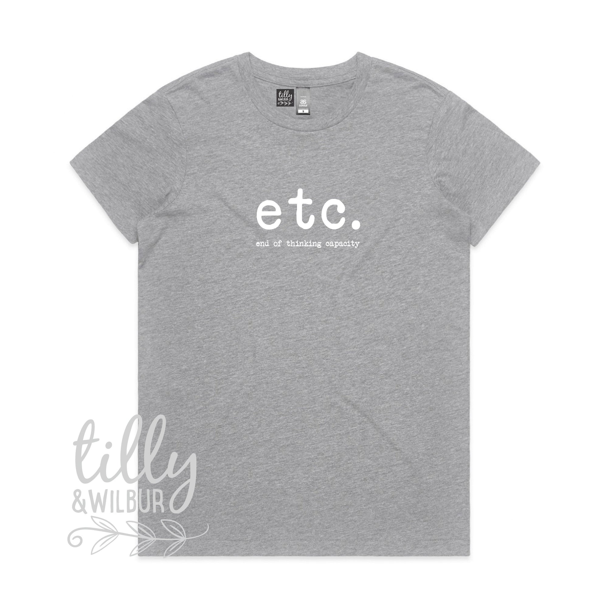 Etc. End Of Thinking Capacity Women's T-Shirt