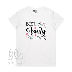 Best Aunty Ever T-Shirt, Pregnancy Announcement Shirt, Niece Nephew Gift, Baby Shower Outfit, Women&#39;s Clothing, Aunt-To-Be, Auntie Gift