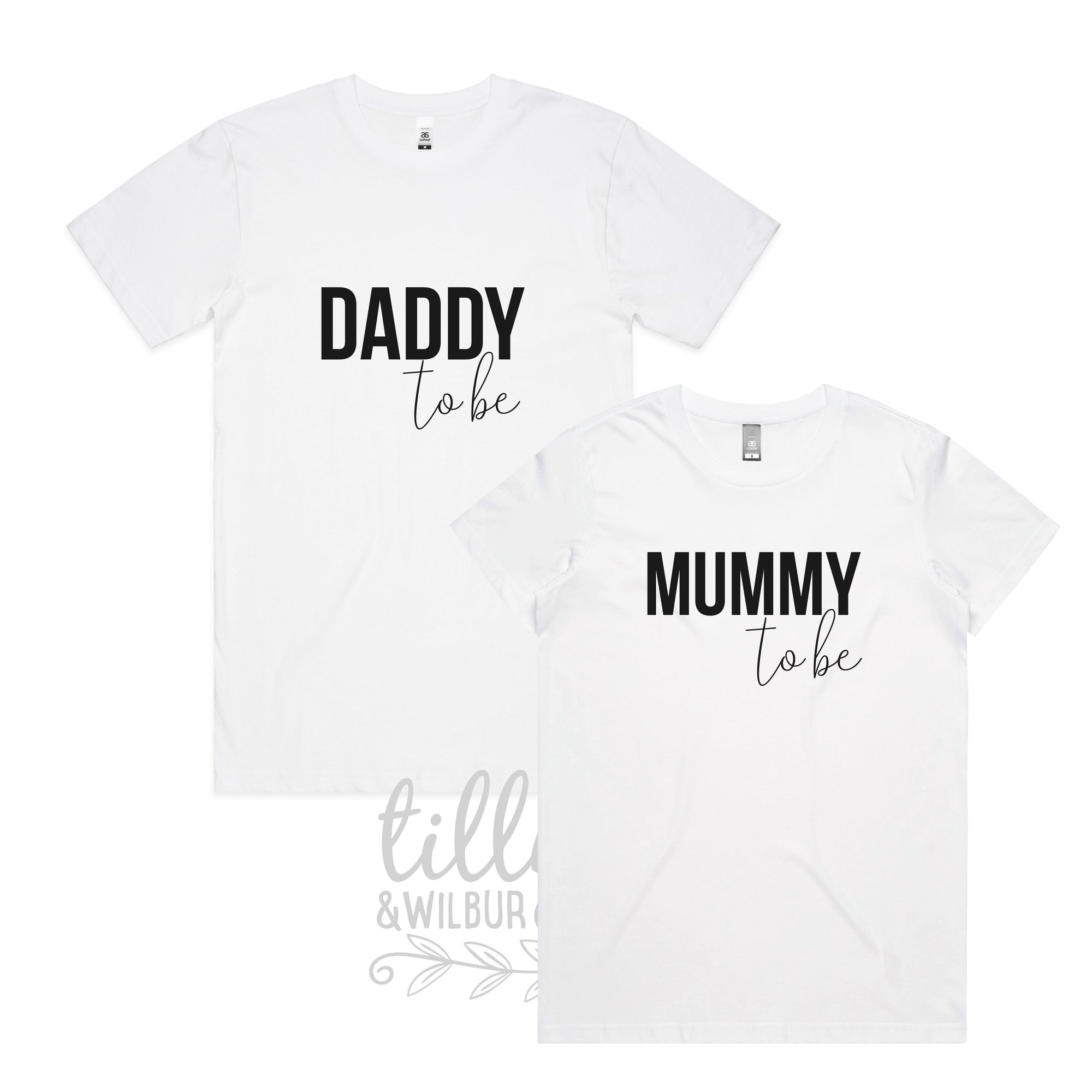 Daddy To Be, Mummy To Be Matching Announcement TShirts, Pregnancy Announcement T-Shirts For New Parents, Pregnancy Gift, We&#39;re Parents To Be