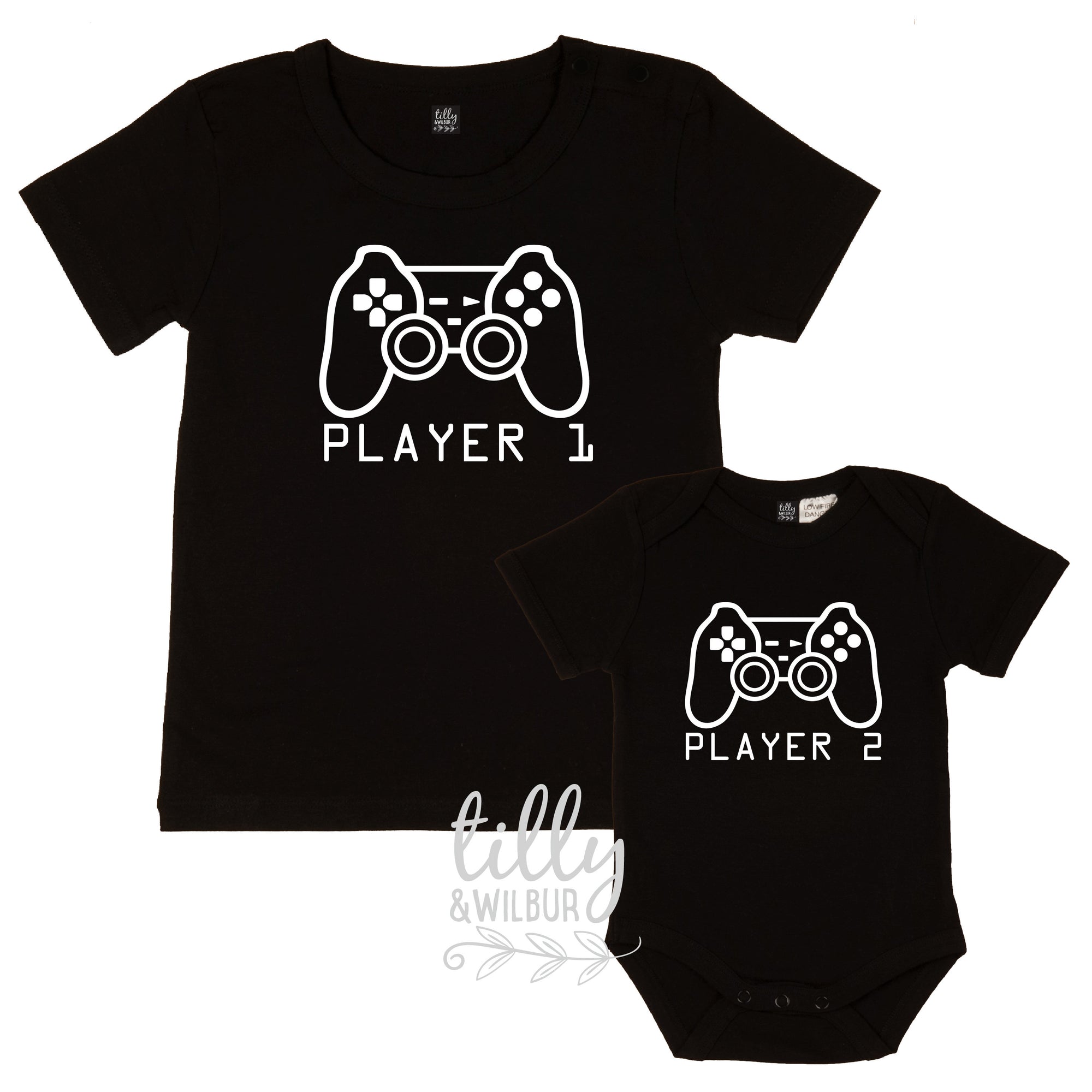 Player 1 Player 2 Matching Set, New Baby Brother Set, Big Brother Little Brother Set, Sibling Set, I&#39;m Going To Be A Big Brother, Gaming Set
