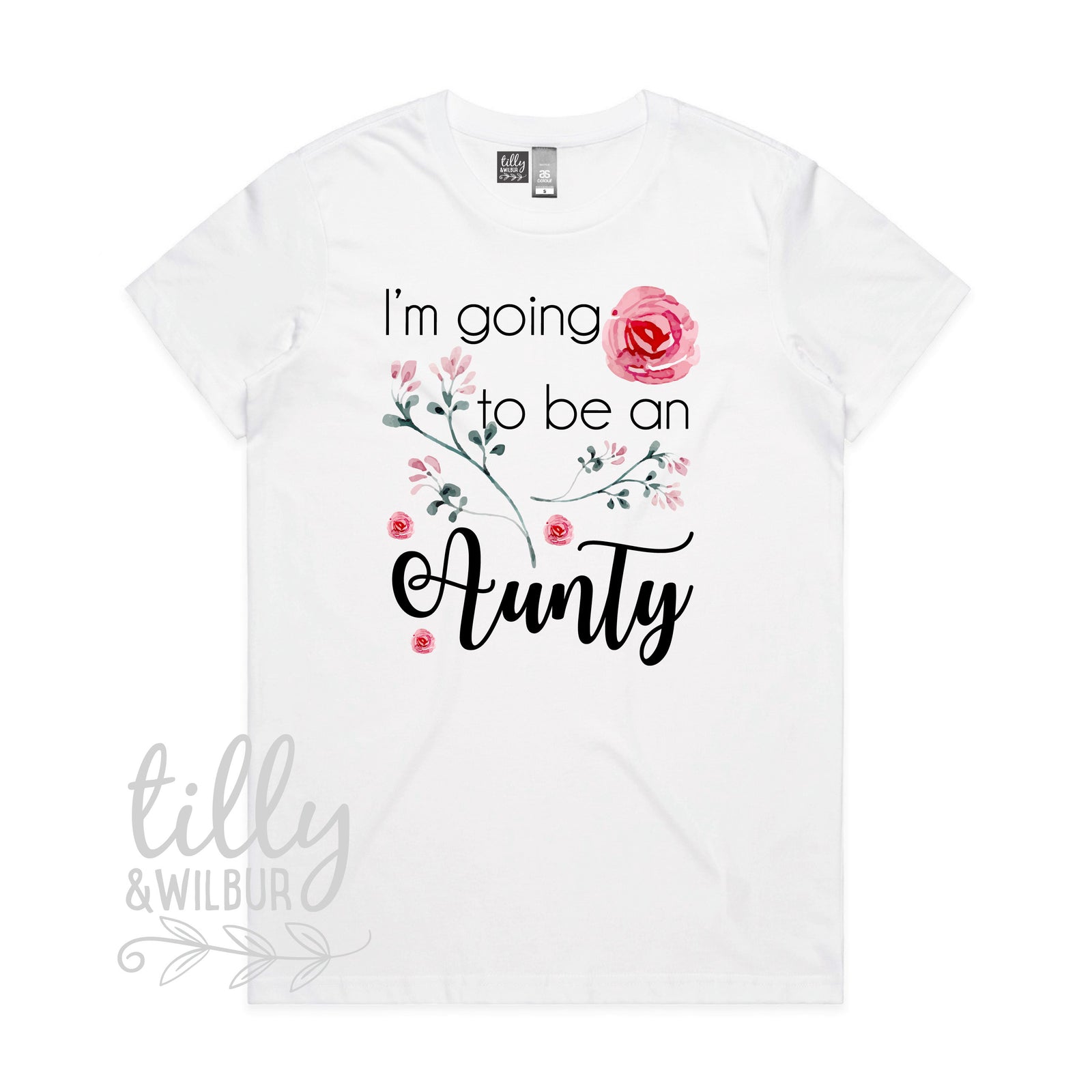I&#39;m Going To Be An Aunty T-Shirt, Pregnancy Announcement Shirt, Niece Nephew Gift, Baby Shower Outfit, Women&#39;s Clothing, Aunt-To-Be, Auntie