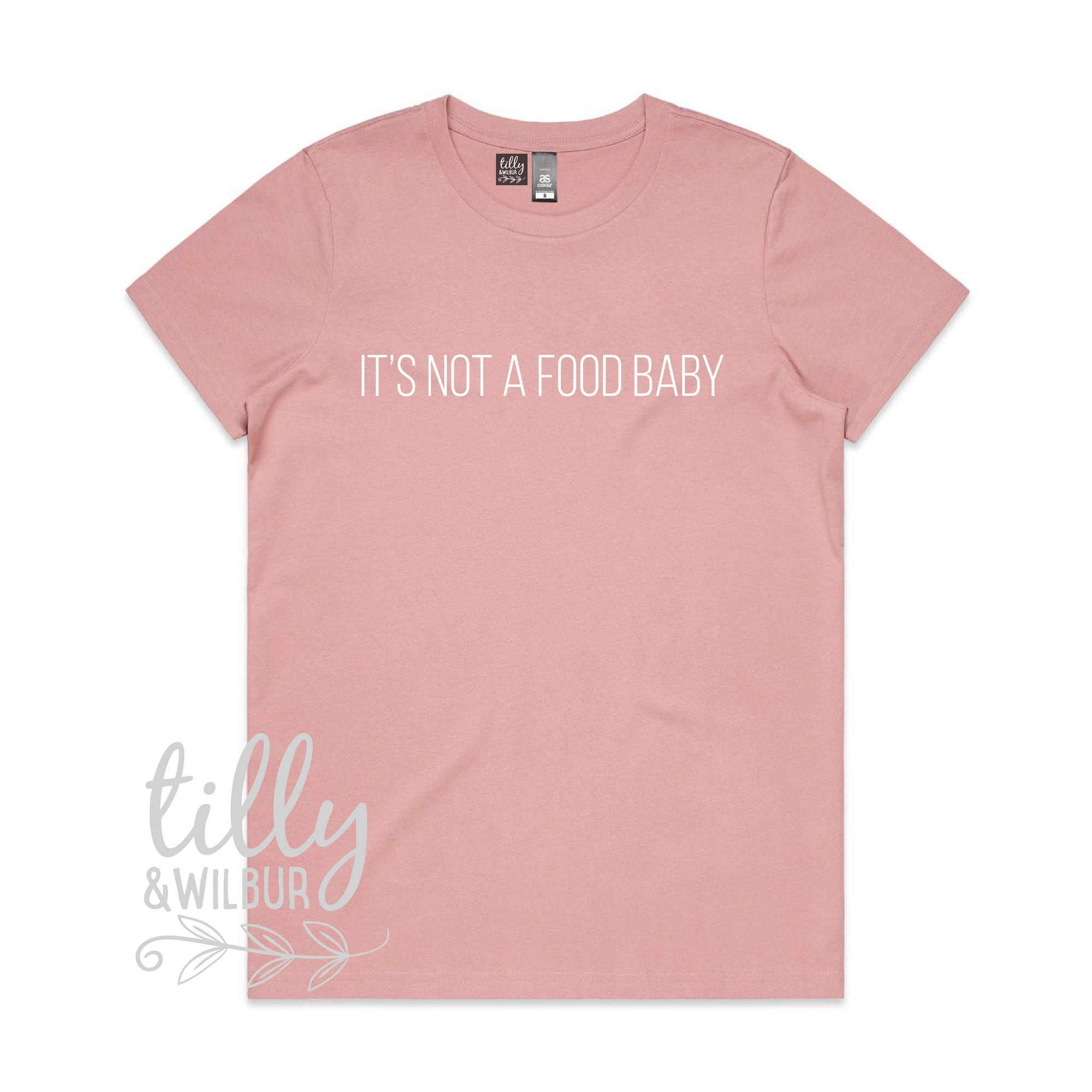 It&#39;s Not A Food Baby Women&#39;s T-Shirt, Pregnancy Announcement T-Shirt, Pregnancy T-Shirt, Pregnancy Announcement Tee, I&#39;m Pregnant, Preggers