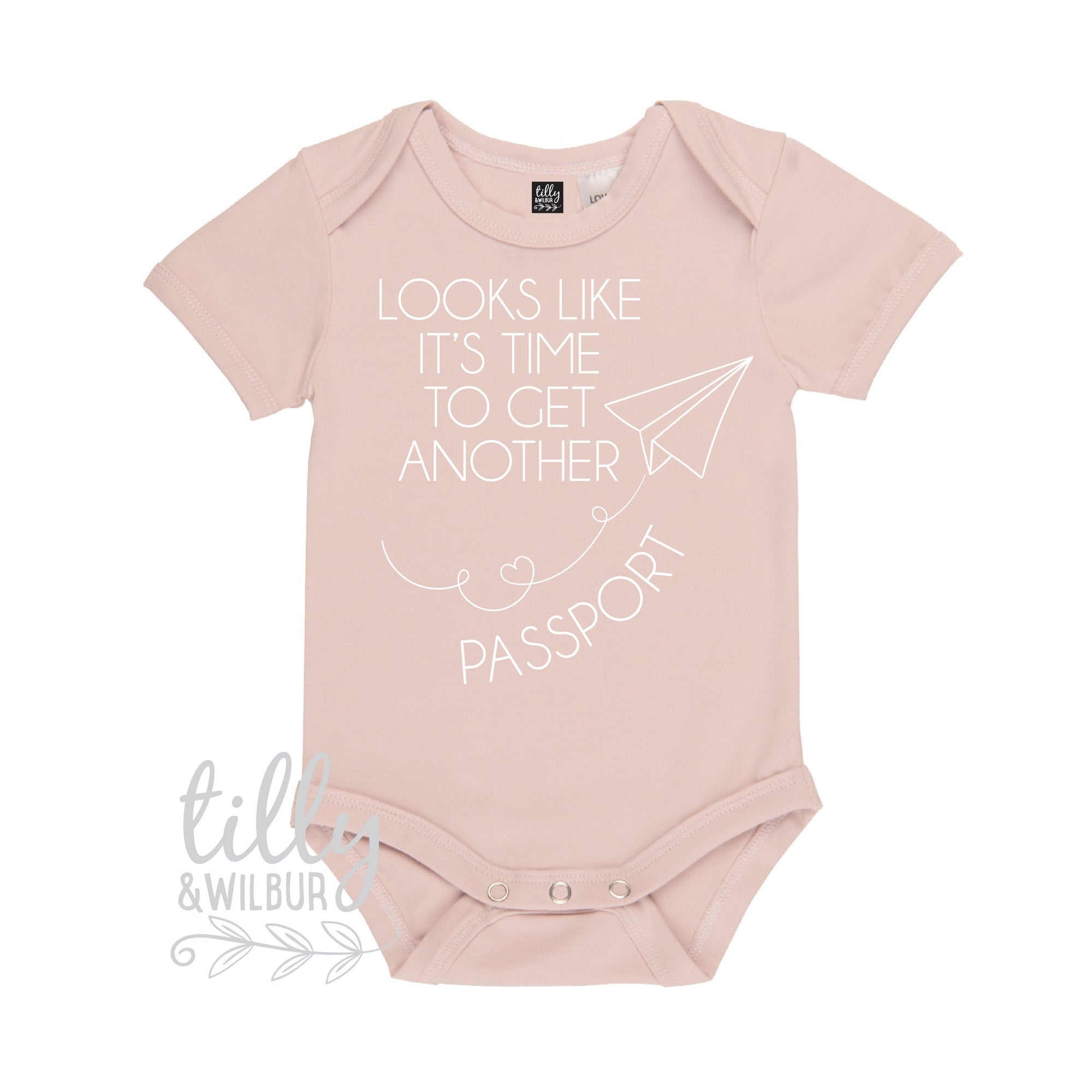 Looks Like It&#39;s Time To Get Another Passport Pregnancy Announcement Bodysuit, Maternity Photo Prop, Pregnancy Reveal, New Travel Buddy, Baby