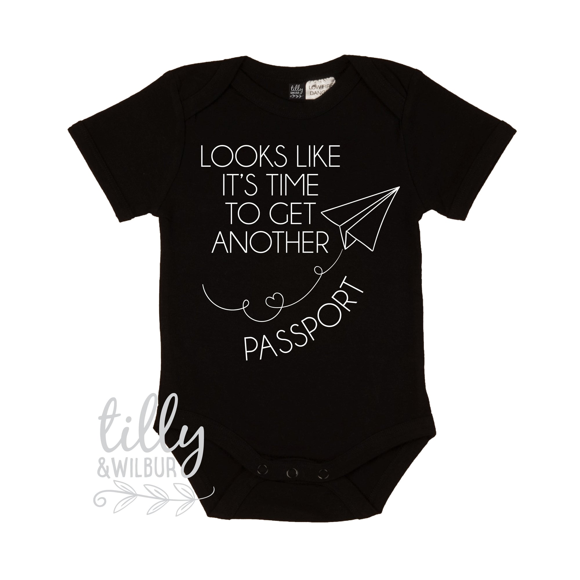 Looks Like It&#39;s Time To Get Another Passport Pregnancy Announcement Bodysuit, Maternity Photo Prop, Pregnancy Reveal, New Travel Buddy, Baby