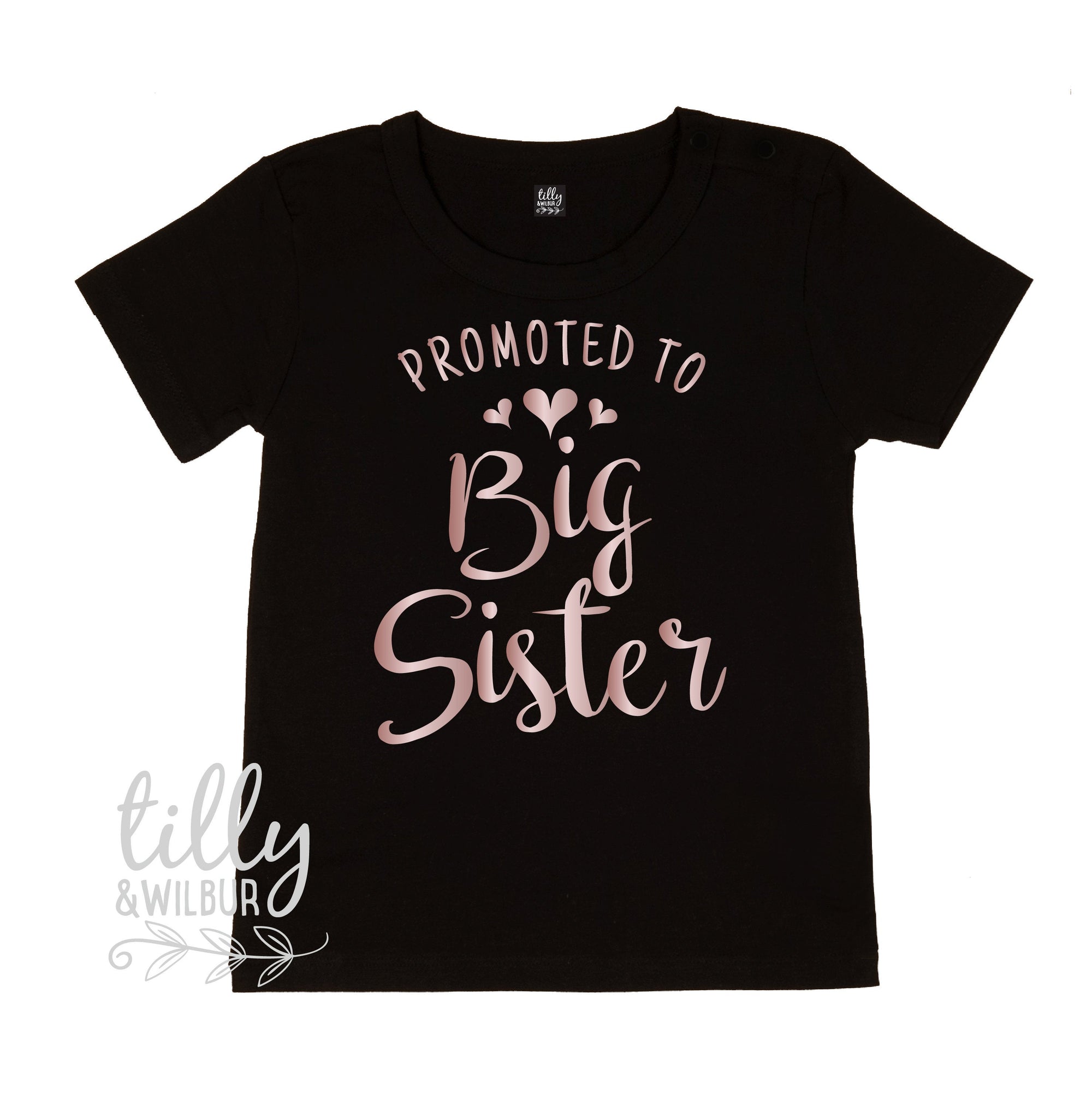 Promoted To Big Sister T-Shirt, Big Sis T-Shirt,  Big Sister Gift, Pregnancy Announcement Shirt, I&#39;m Going To Be A Big Sister T-Shirt, Sis