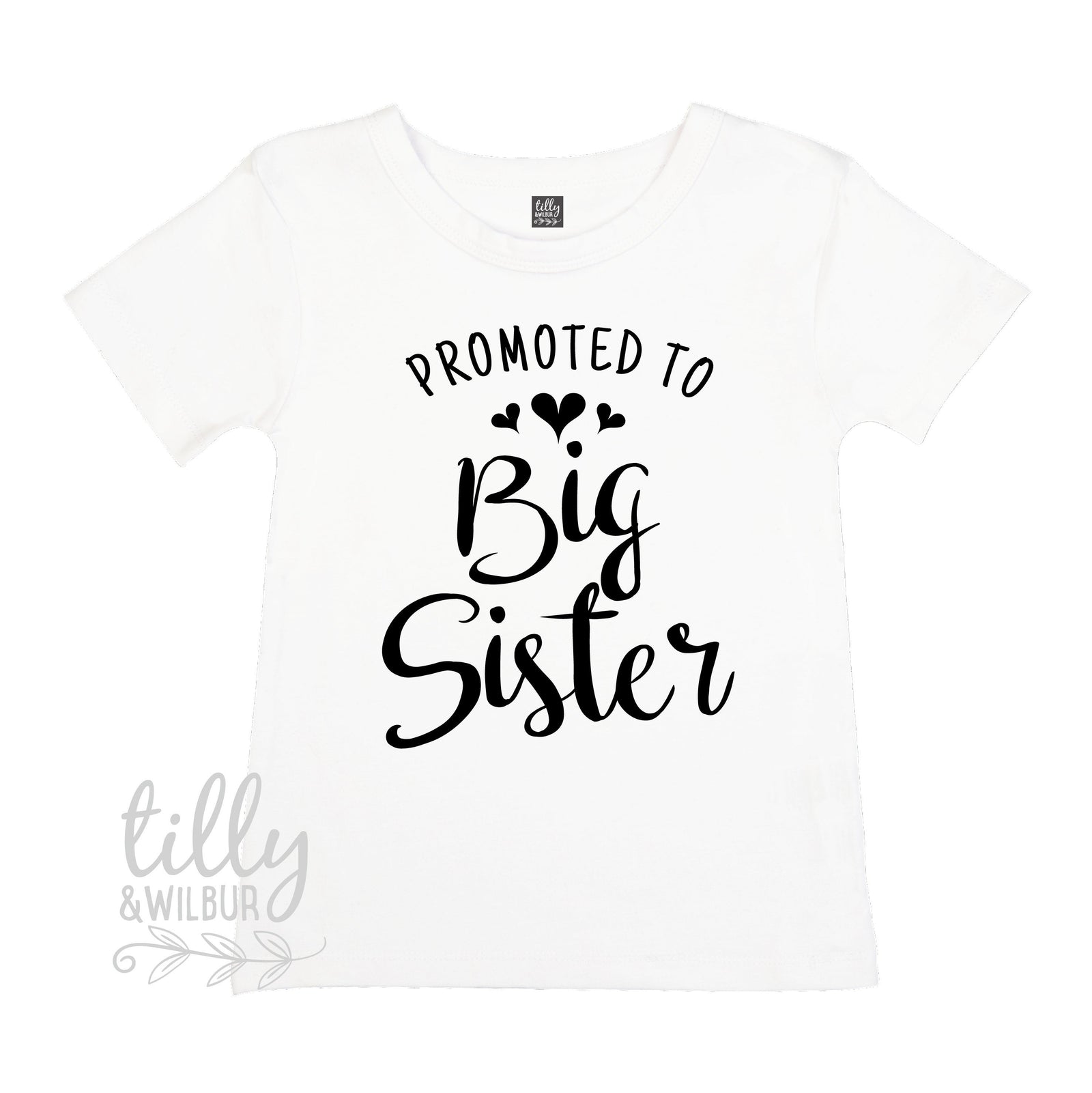 Promoted To Big Sister T-Shirt, Big Sis T-Shirt,  Big Sister Gift, Pregnancy Announcement Shirt, I'm Going To Be A Big Sister T-Shirt, Sis