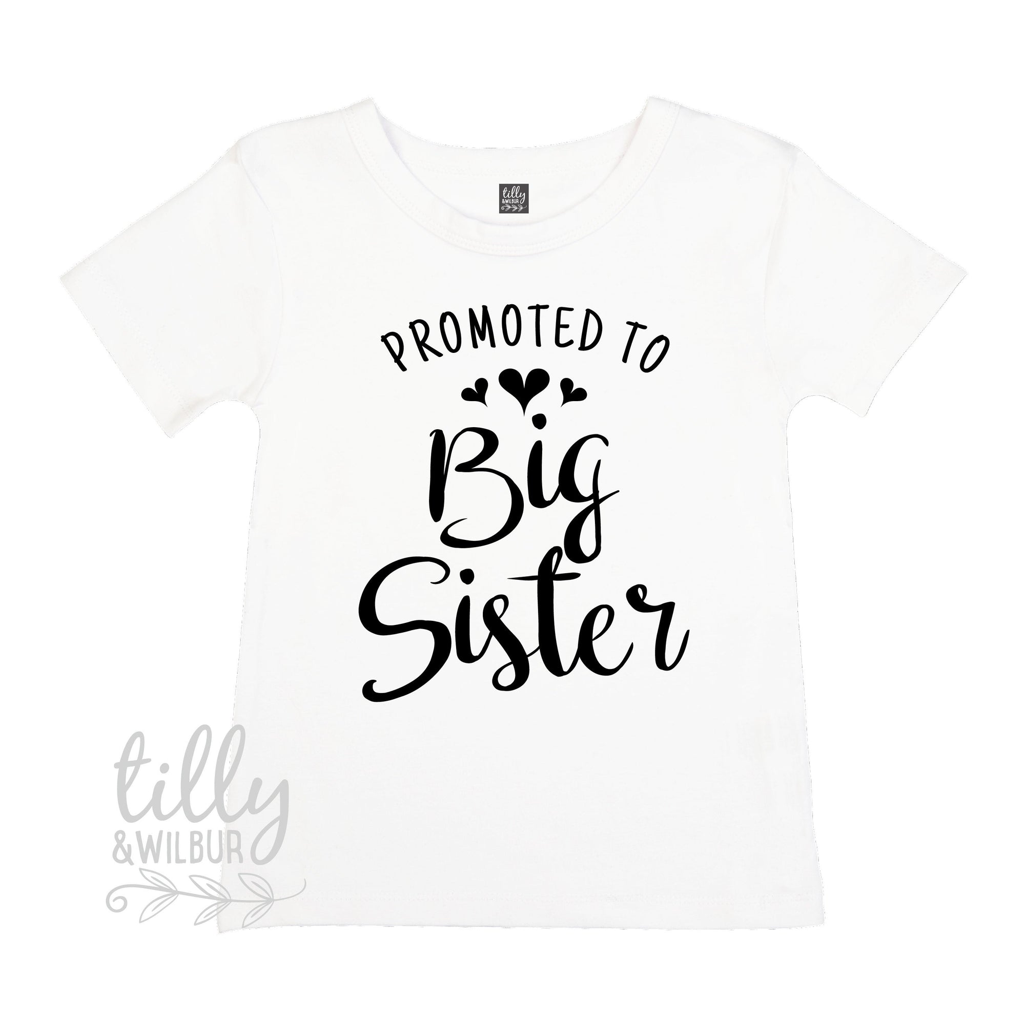 Promoted To Big Sister T-Shirt, Big Sis T-Shirt,  Big Sister Gift, Pregnancy Announcement Shirt, I&#39;m Going To Be A Big Sister T-Shirt, Sis
