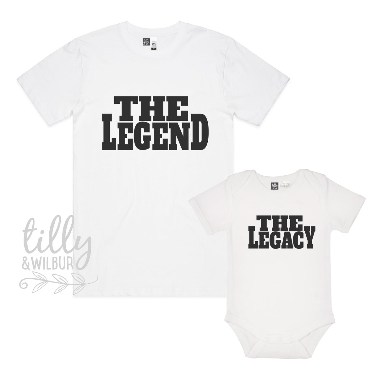 The Legend The Legacy Father Son Father Daughter Matching Shirts, Matching Dad And Baby, Father&amp;#39;s Day Gift, Newborn Gift, New Dad T-Shirt