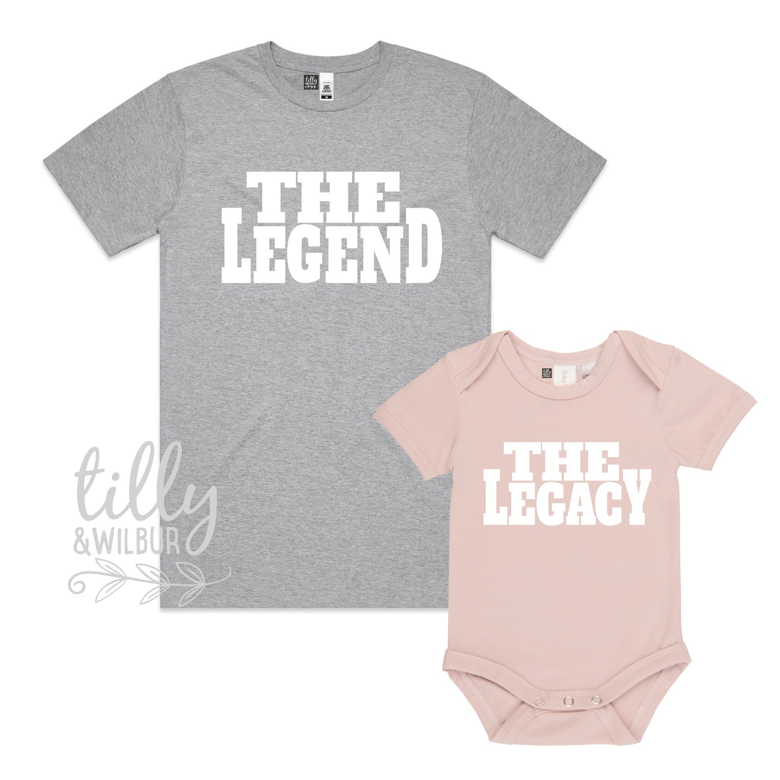 The Legend The Legacy Father Son Father Daughter Matching Shirts, Matching Dad And Baby, Father's Day Gift, Newborn Gift, New Dad T-Shirt