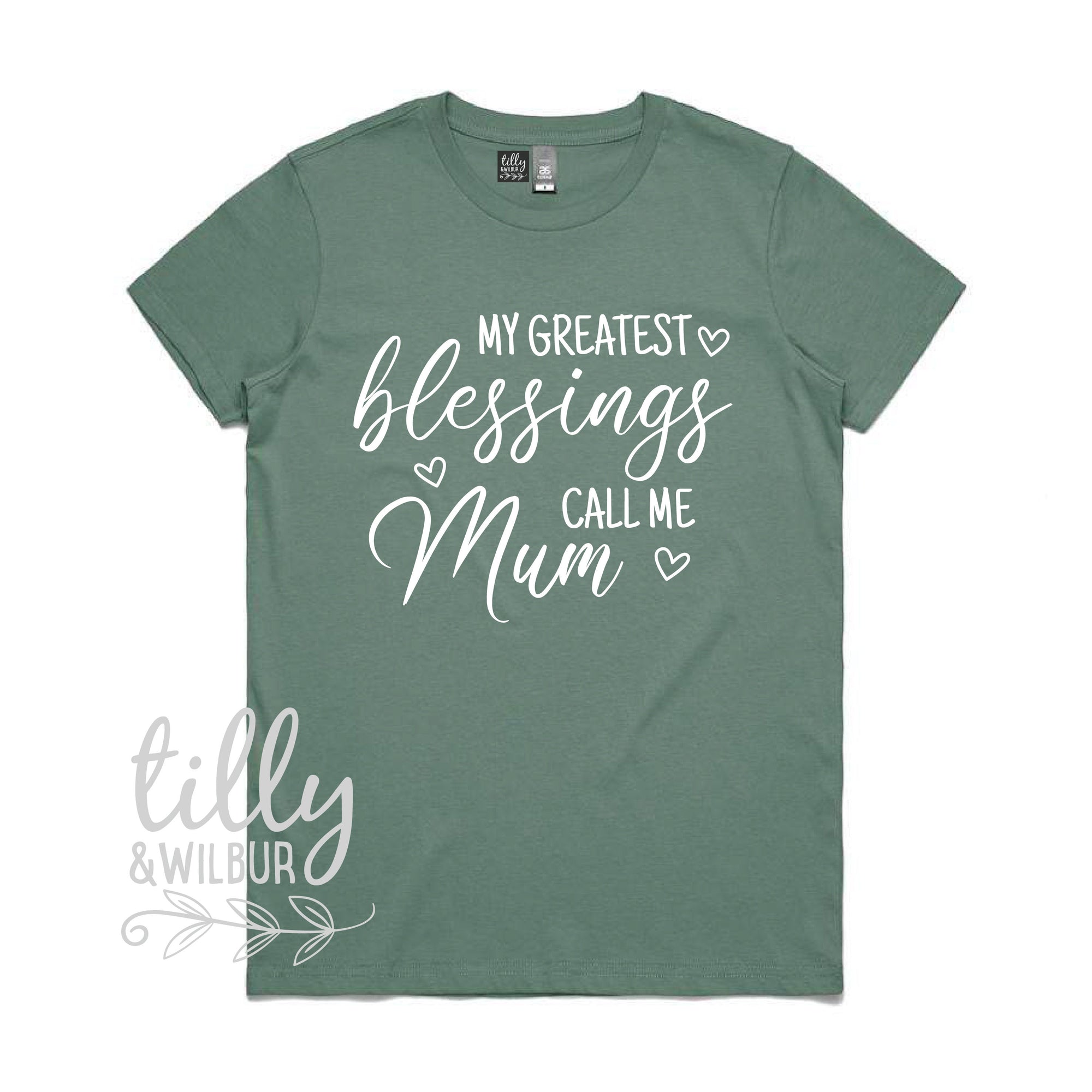 My Greatest Blessings Call Me Mum Women&#39;s T-Shirt, Blessings T-Shirt, Mum T-Shirt, Mum Gift, Mother&#39;s Day Gift, Blessed Mum, Blessed Mother