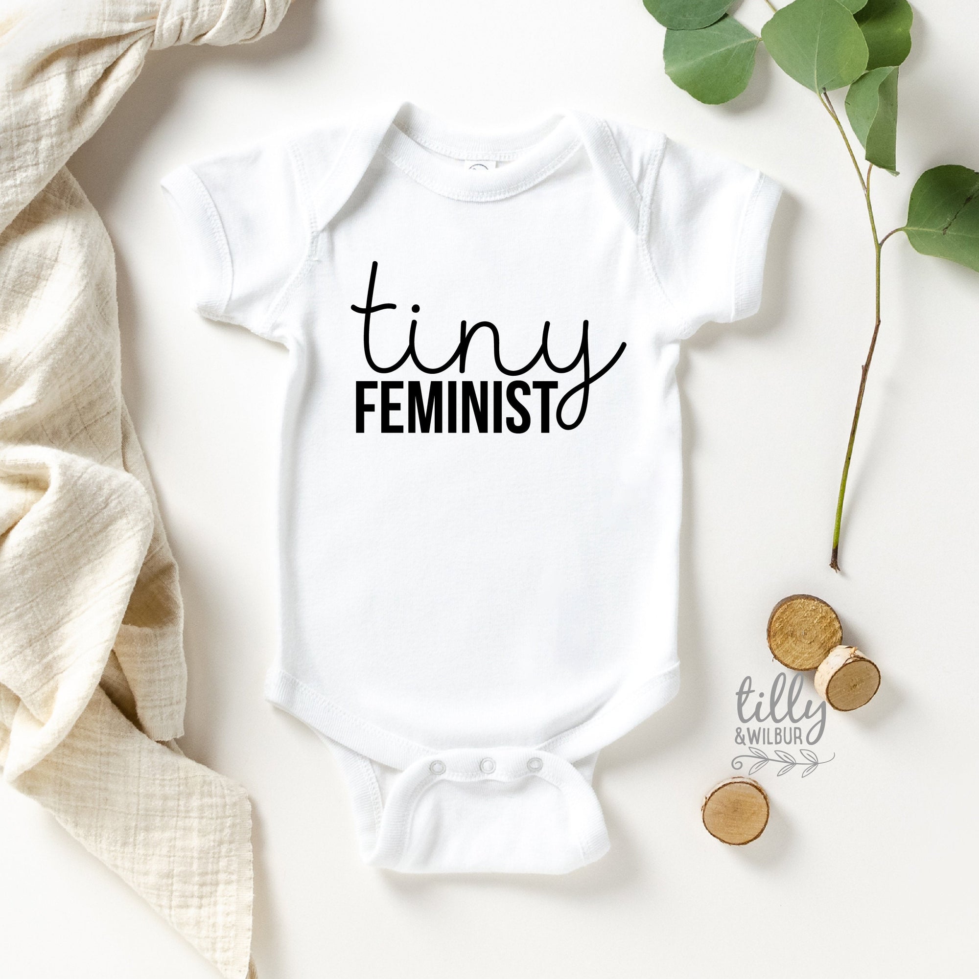 Tiny Feminist Baby Bodysuit, Feminist Baby Gift, Strong Women, Feminism, Girls Rule The World, Girl Power, Little Feminist, Funny Baby Gift