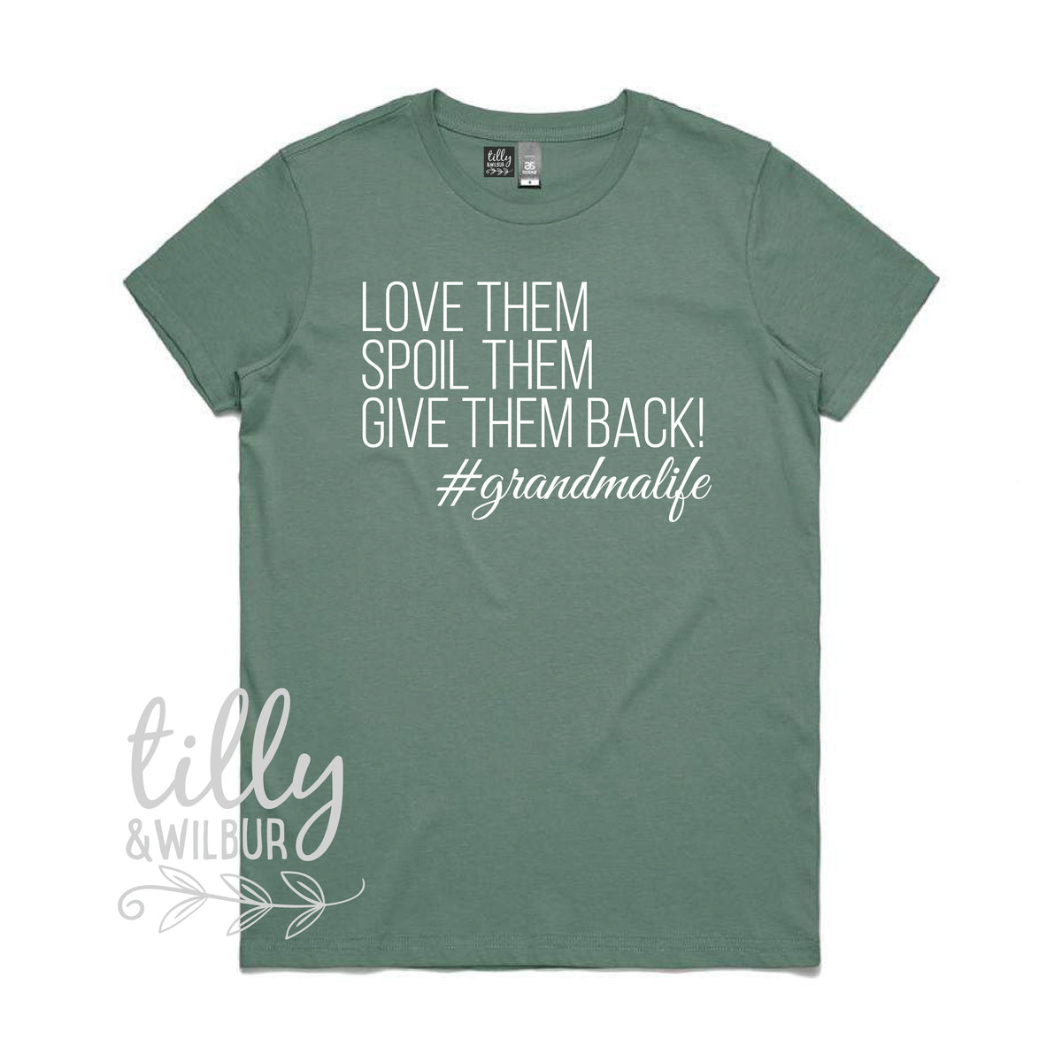 Love Them Spoil Them Give Them Back Grandma Life Shirt, Grandma Shirt, Grandma Gift, Christmas Gift for Grandma, Pregnancy Announcement Tee
