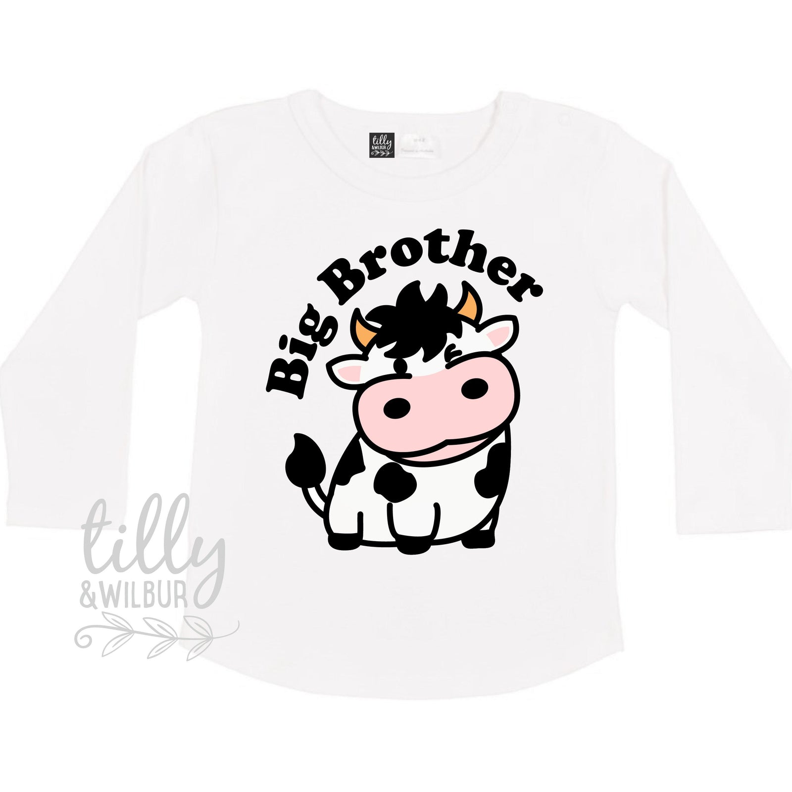 Big Brother T-Shirt, Big Brother Announcement, Big Brother Gift, Pregnancy Announcement Shirt, Big Brother T-Shirt, Cow, Bull, Calf, Farmer