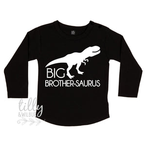 Big Brother-Saurus Dinosaur T-Shirt For Boys, Big Brother Shirt, I&#39;m Going To Be A Big Brother, Pregnancy Announcement, Brothersaurus TShirt