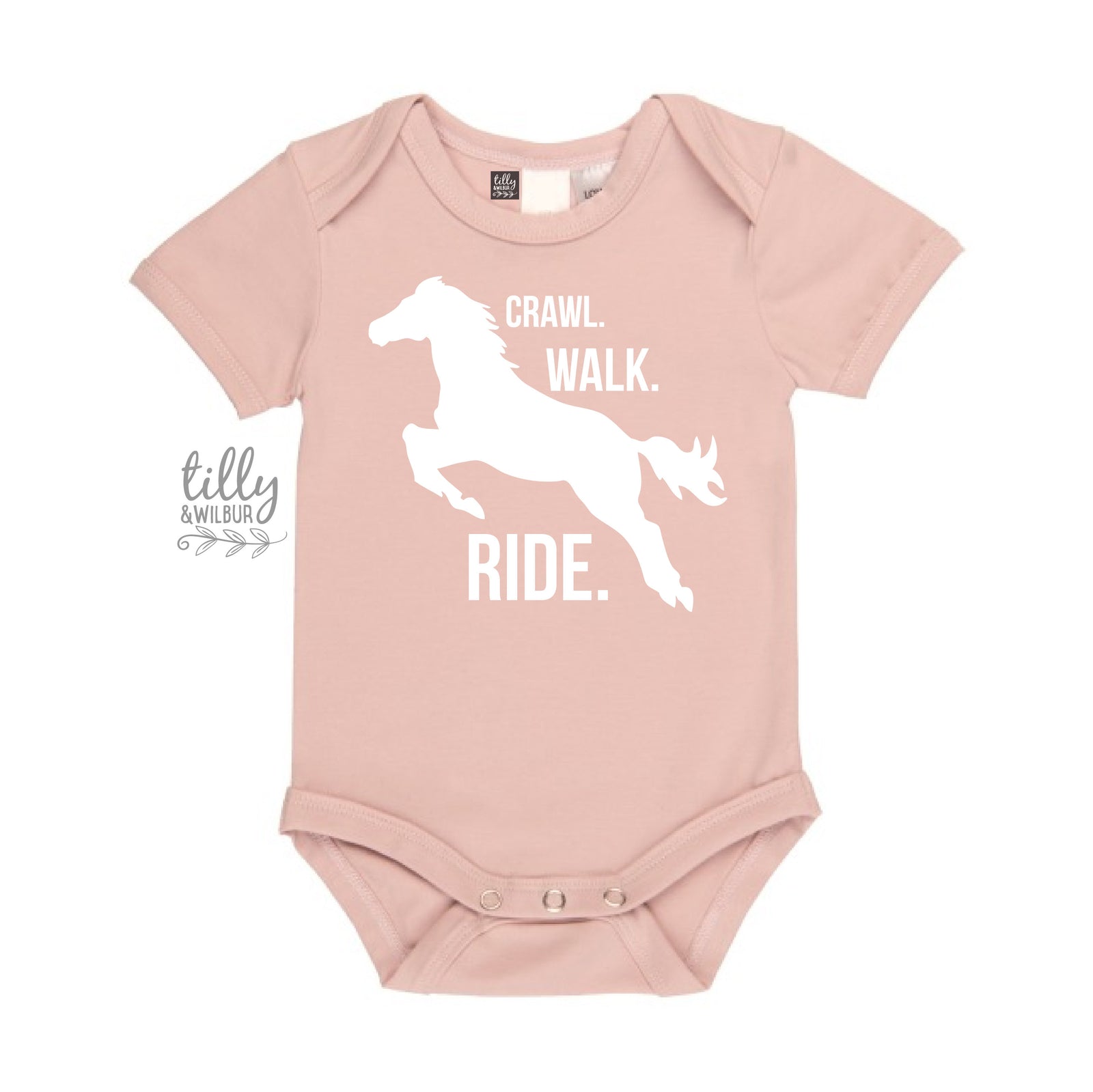 Crawl Walk Ride Bodysuit, New Baby Gift, Baby Shower Gift, Horse Riding Gift, Equestrian Gift, Horse Lover Gift, Horse Clothes, Cowboy Baby