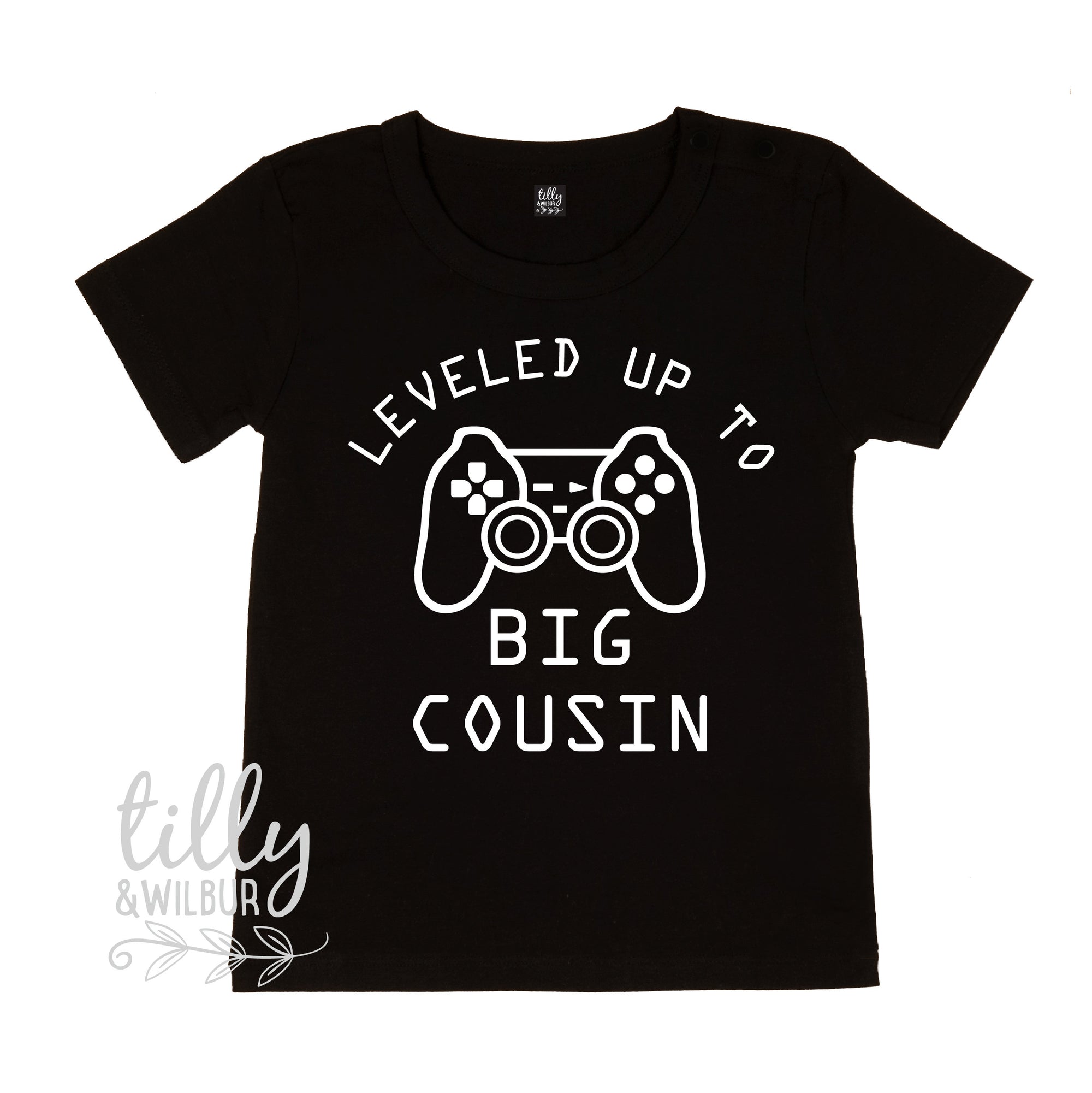 Leveled Up To Big Cousin T-Shirt, I&#39;m Going To Be A Big Cousin Pregnancy Announcement T-Shirt, Big Cousin Shirt, Promoted To Big Cousin, Cuz