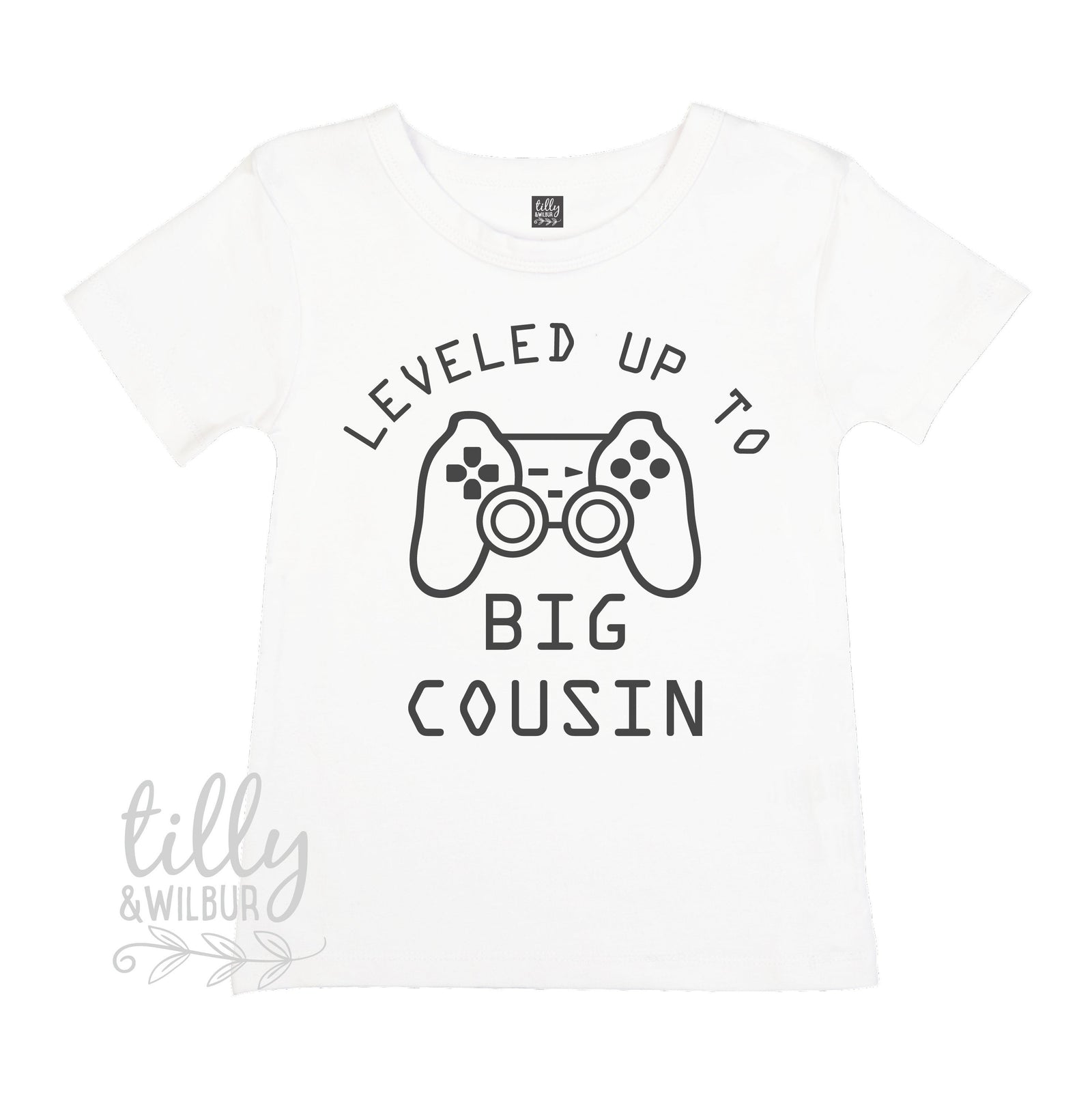 Leveled Up To Big Cousin T-Shirt, I'm Going To Be A Big Cousin Pregnancy Announcement T-Shirt, Big Cousin Shirt, Promoted To Big Cousin, Cuz